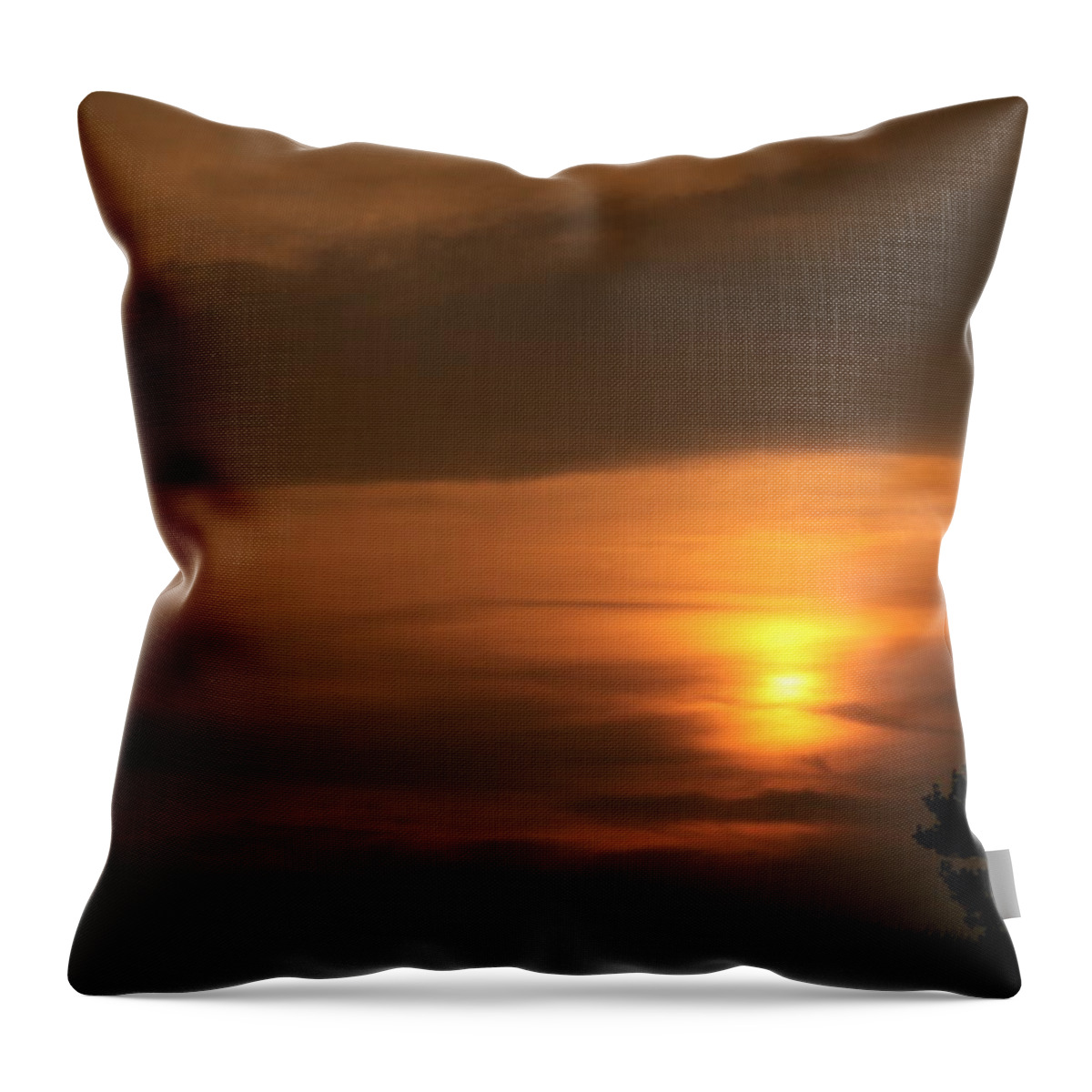 Sunset Throw Pillow featuring the photograph Sunset Valley by Neal Eslinger