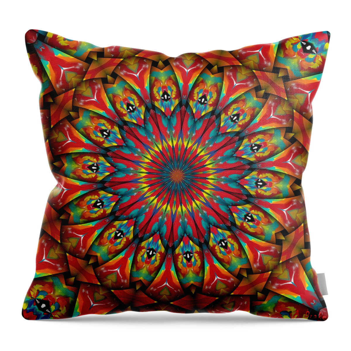 Sunset Throw Pillow featuring the digital art Sunsets in Texas by Alec Drake