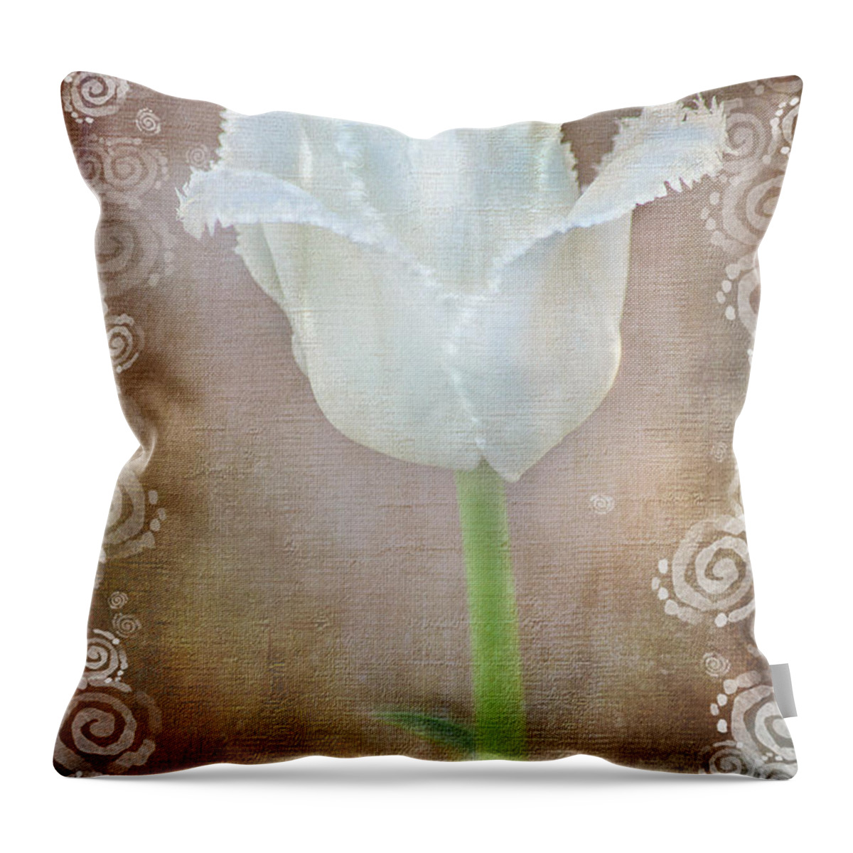 Floral Throw Pillow featuring the photograph Sweet Tranquility by Lena Wilhite