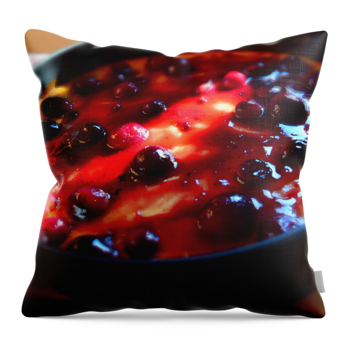 Pie Throw Pillow featuring the photograph Sweetest Cheese Pie by Ramona Matei