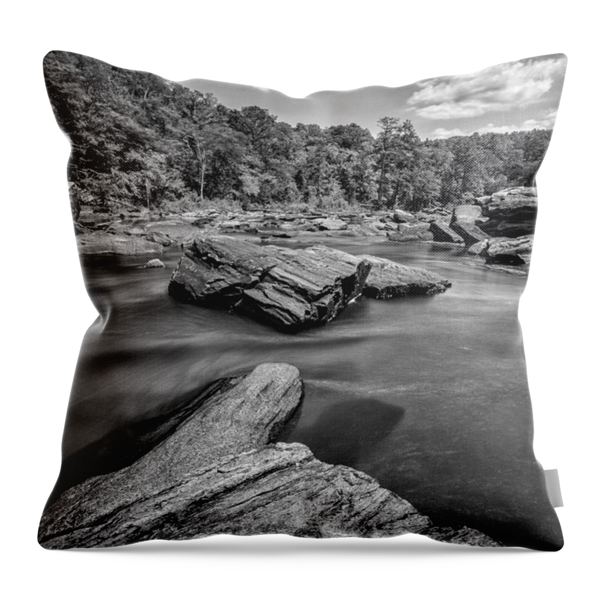 Sweetwater-creek Throw Pillow featuring the photograph Sweetwater Creek II by Bernd Laeschke