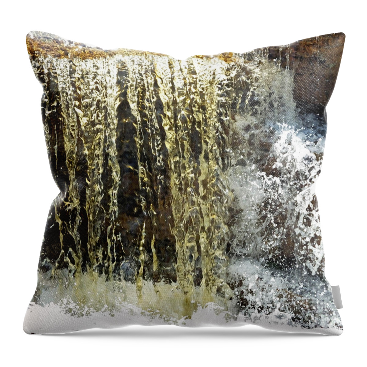 Waterfall Throw Pillow featuring the photograph Swift River Falls Nh by Lizi Beard-Ward