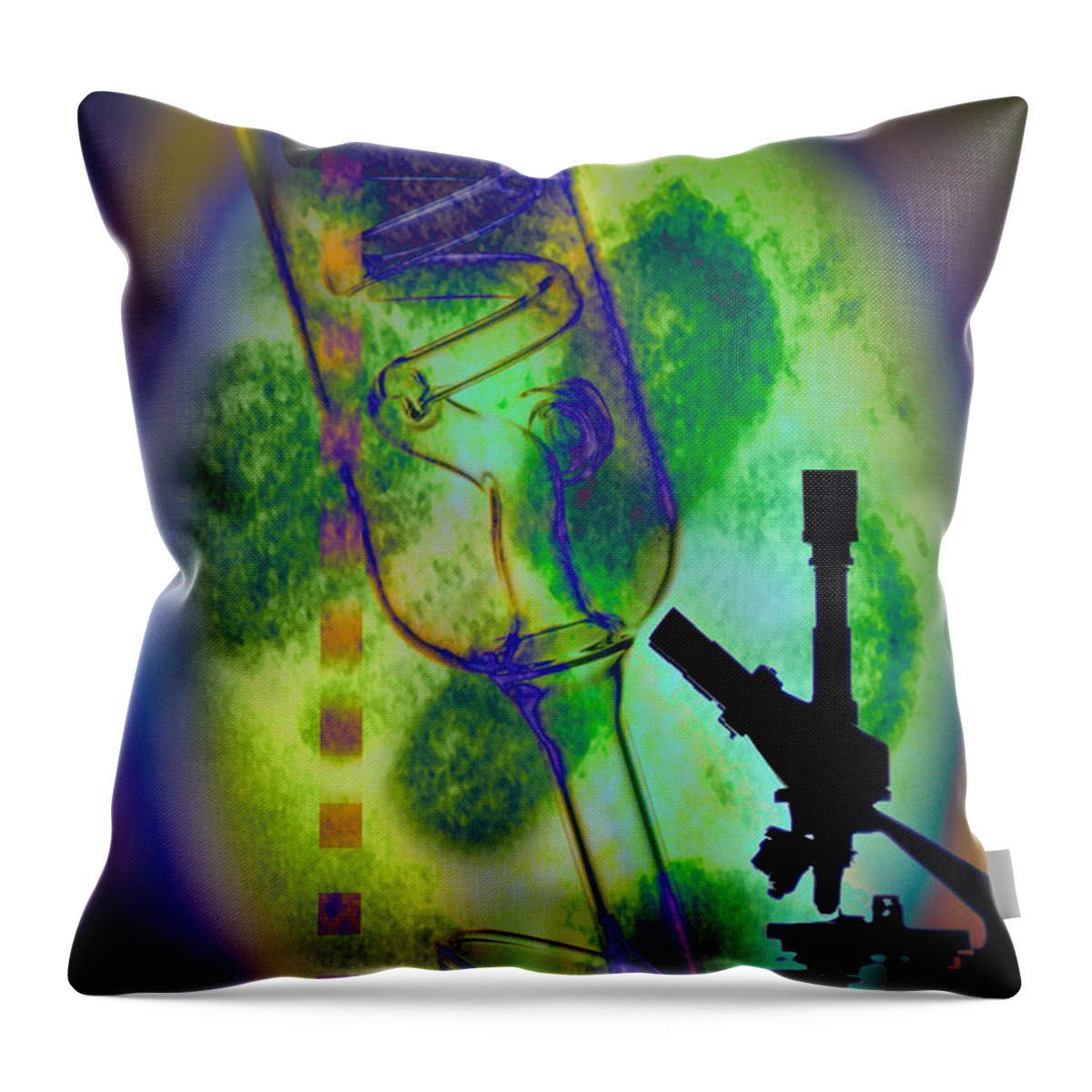 Medical Throw Pillow featuring the photograph Swine Flu by Mike Agliolo