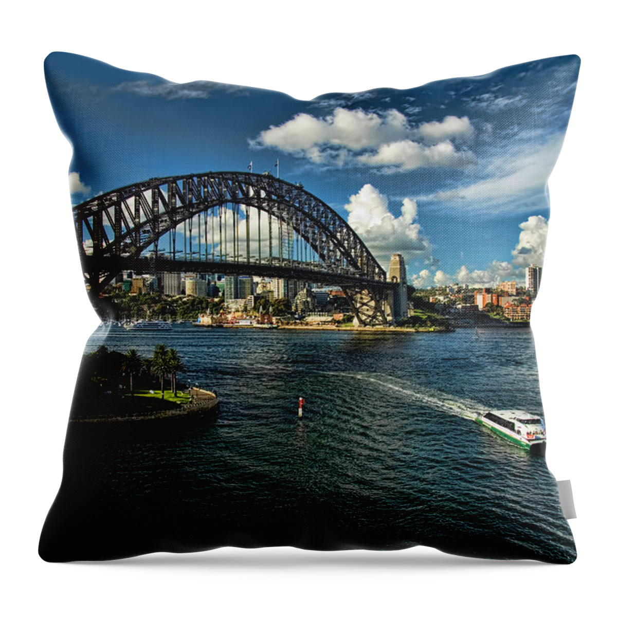 Sydney Throw Pillow featuring the photograph Sydney Harbour Bridge by David Smith