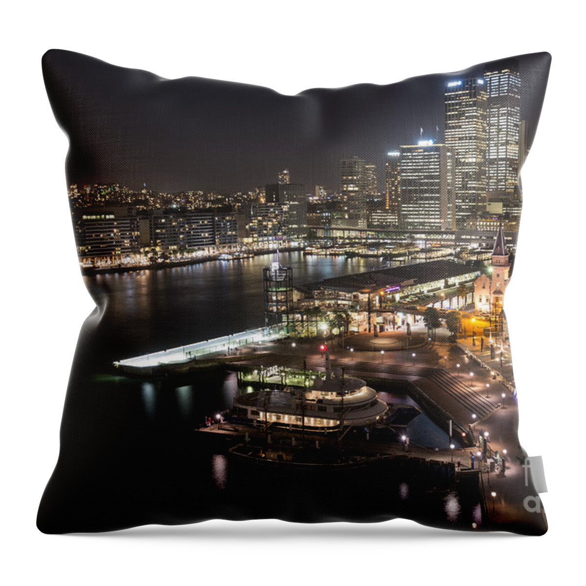 Sydney Throw Pillow featuring the photograph Sydney's Circular Quay by Bob Phillips