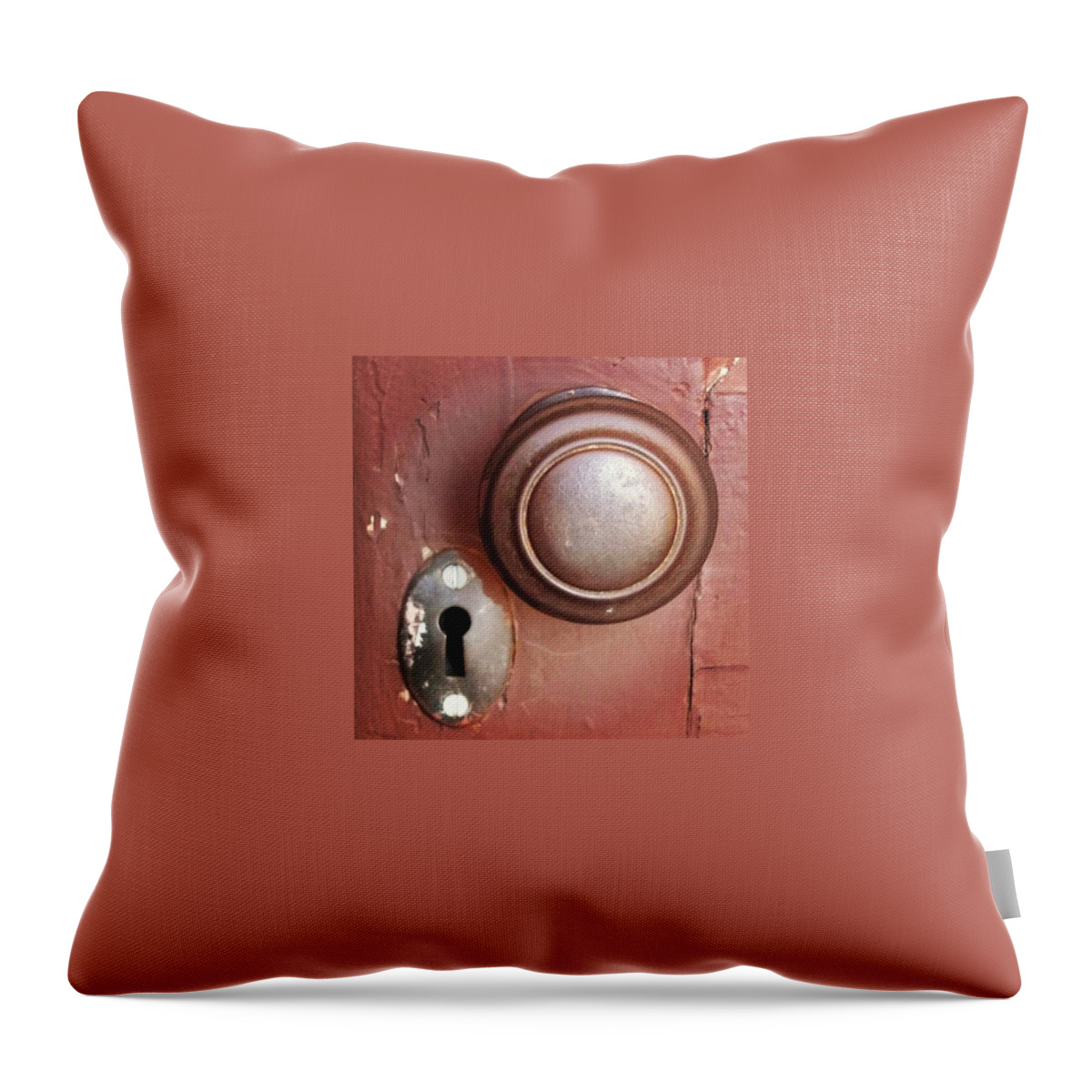 Keyhole Throw Pillow featuring the photograph Take Chances Open The Door by Rosie Lackey