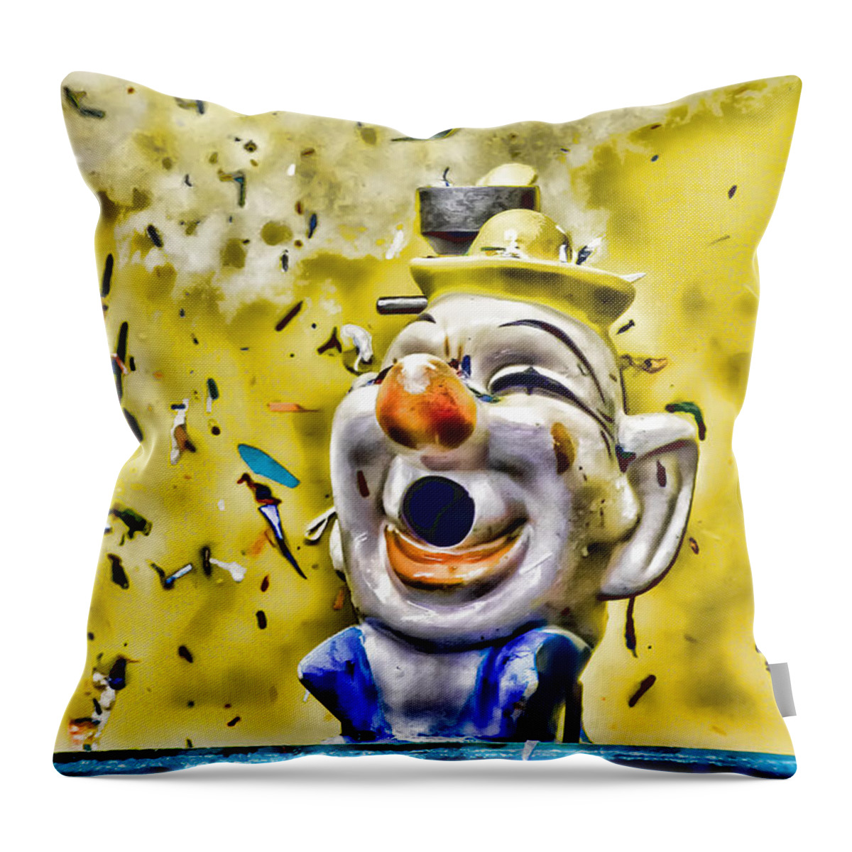Clowns Throw Pillow featuring the photograph Take Your Best Shot by Colleen Kammerer