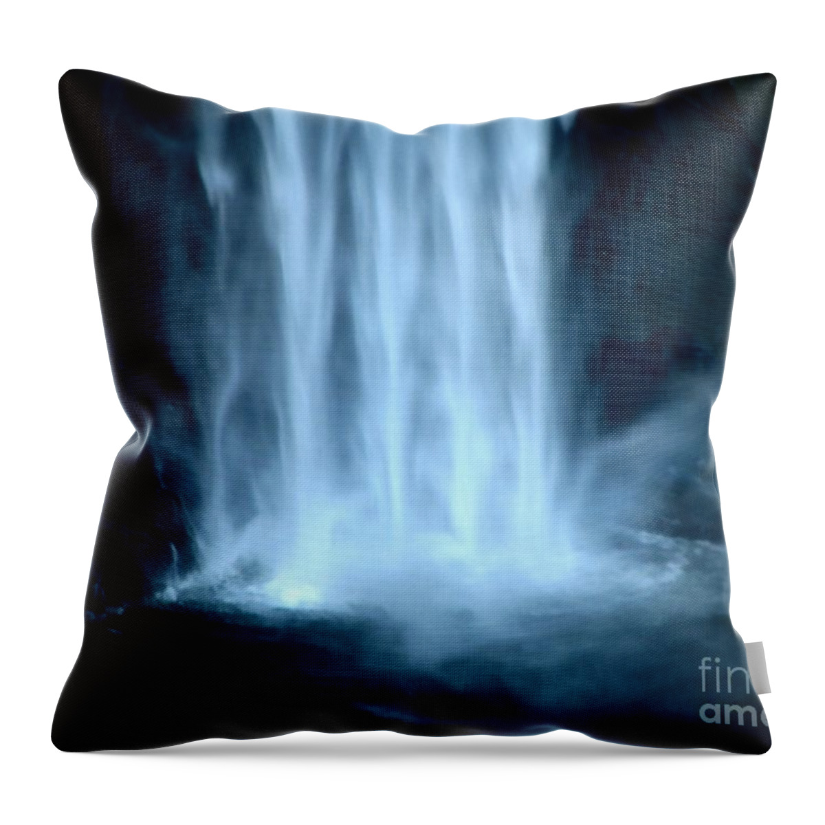 Taughannock Falls Throw Pillow featuring the photograph Taughannock Falls Closeup by Rose Santuci-Sofranko