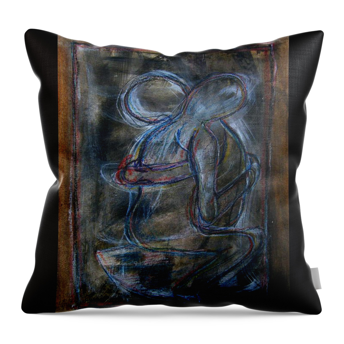 Tender Throw Pillow featuring the painting Tender Moment by Mimulux Patricia No