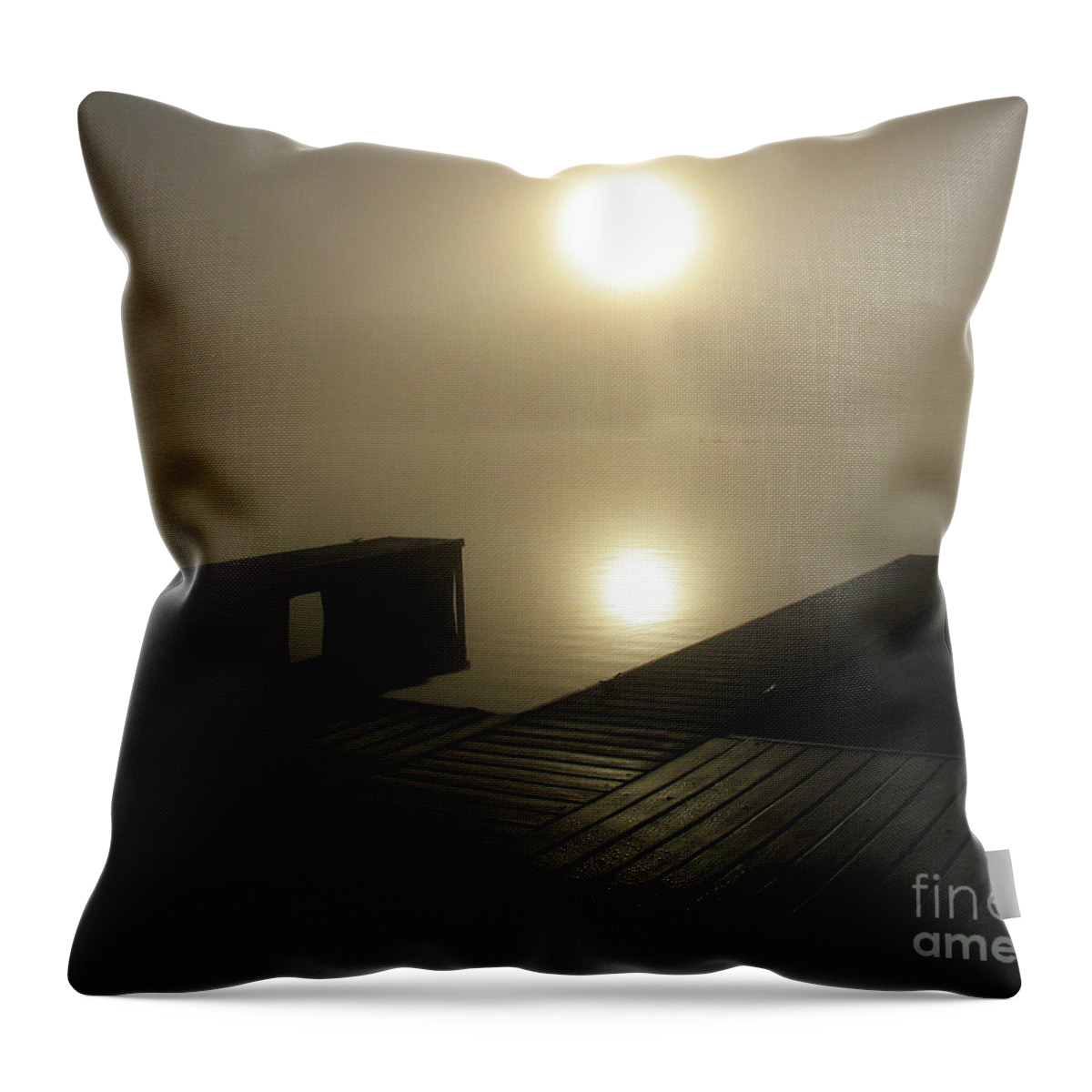 River Throw Pillow featuring the photograph Tennessee River Sunrise by Douglas Stucky