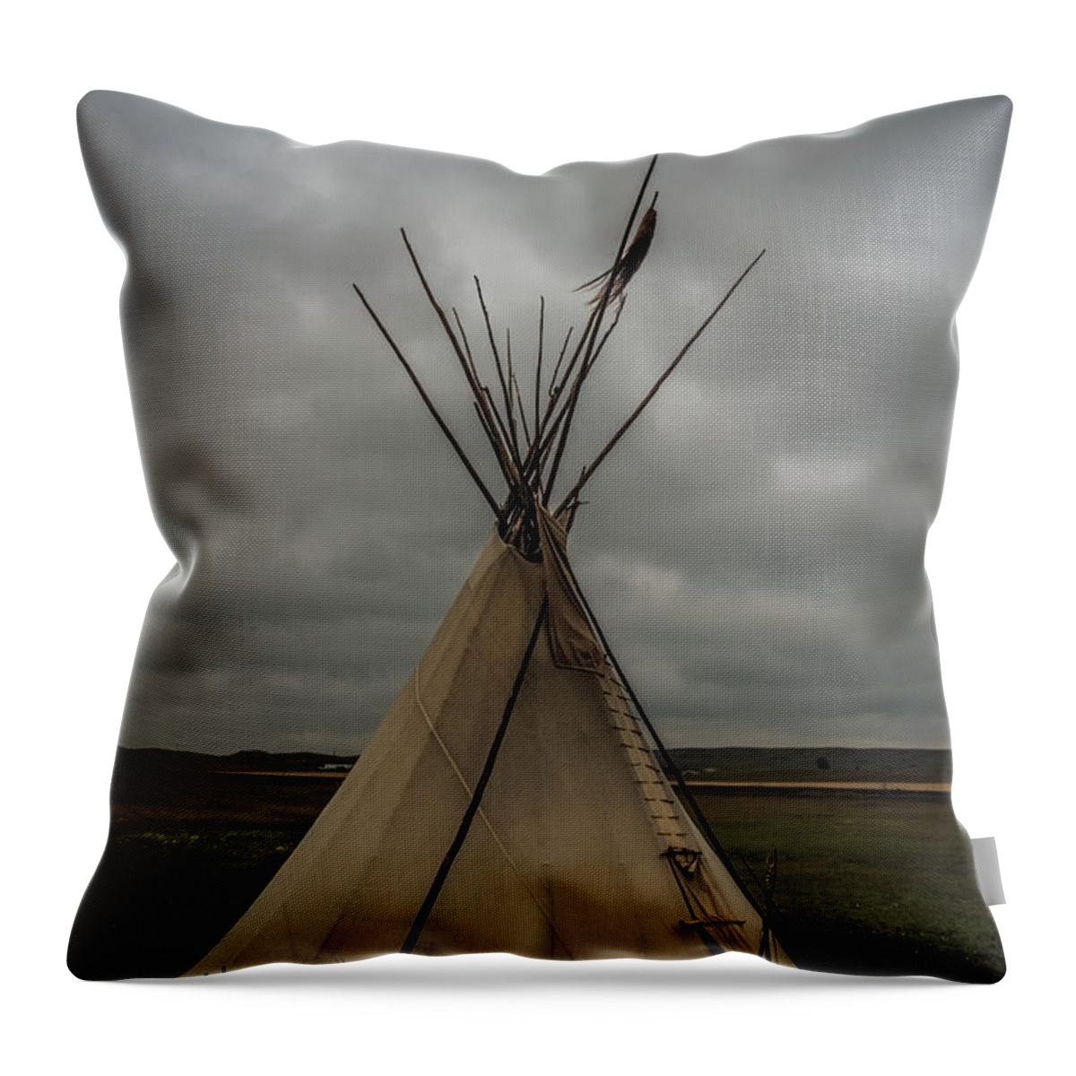 Tepee Throw Pillow featuring the photograph Tepee by Paul Freidlund