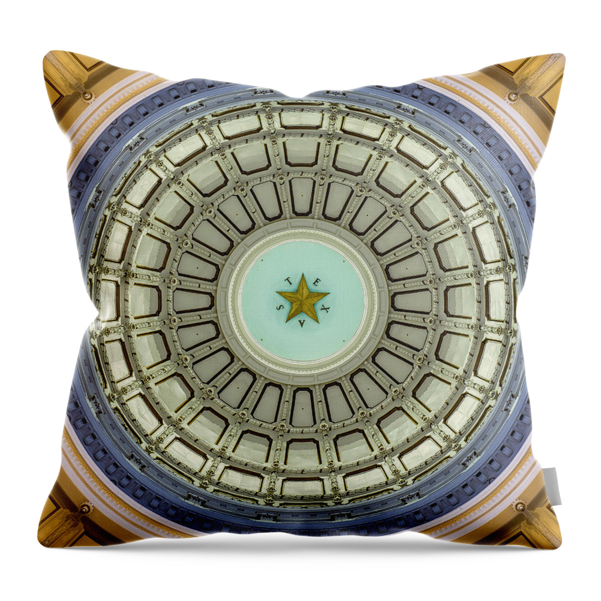 Austin Throw Pillow featuring the photograph Texas by David Downs