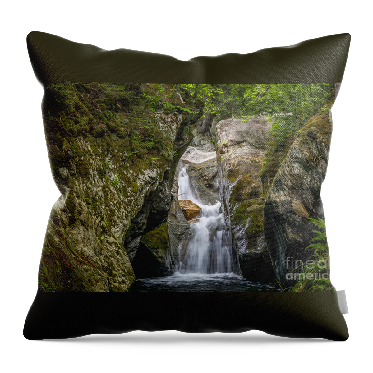 America Throw Pillow featuring the photograph Texas Falls Vermont by Susan Cole Kelly