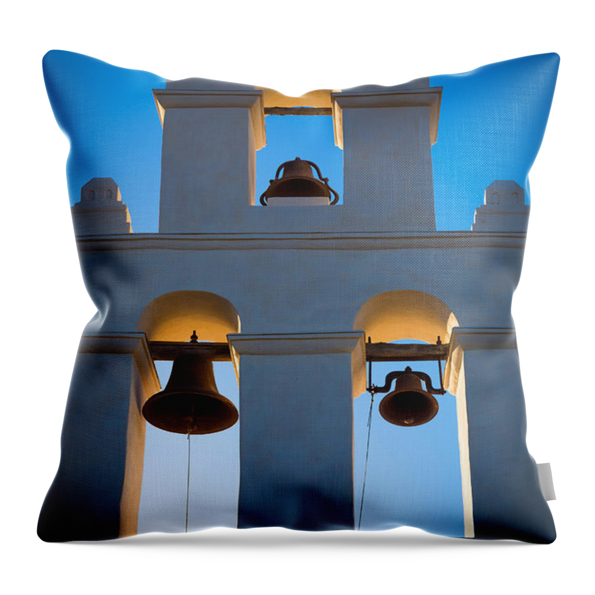 America Throw Pillow featuring the photograph Texas Mission by Inge Johnsson