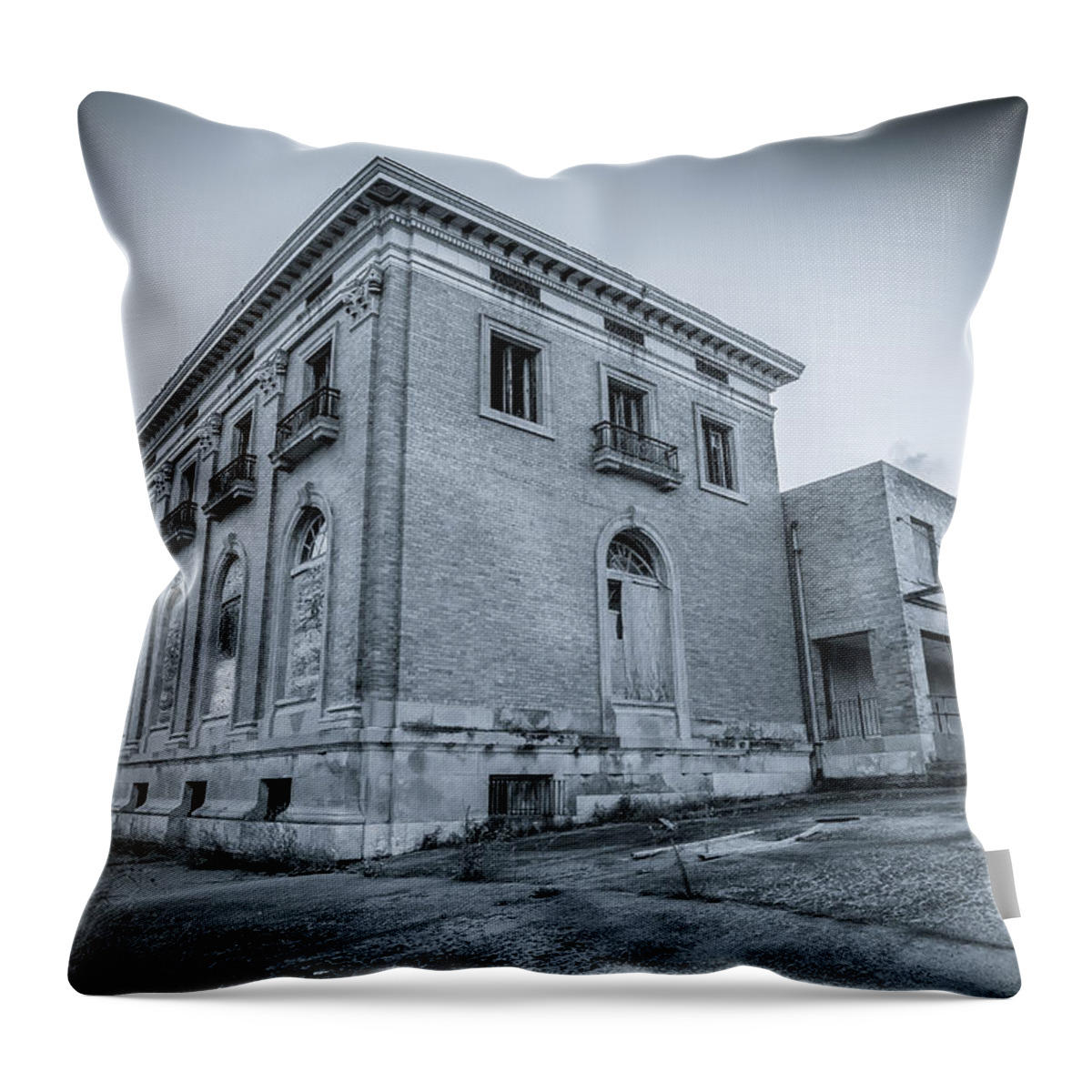 Port Arthur Throw Pillow featuring the photograph Texas Ruins by David Morefield