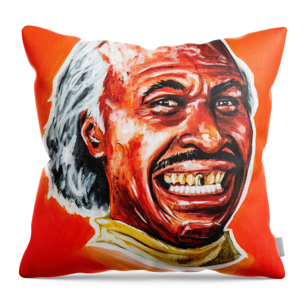 Barber Throw Pillow featuring the painting That'll be 8 Dollars by Shop Aethetiks