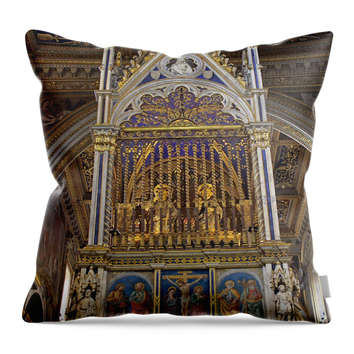 Rome Throw Pillow featuring the photograph The basilica of Saint John Lateran by Tony Murtagh