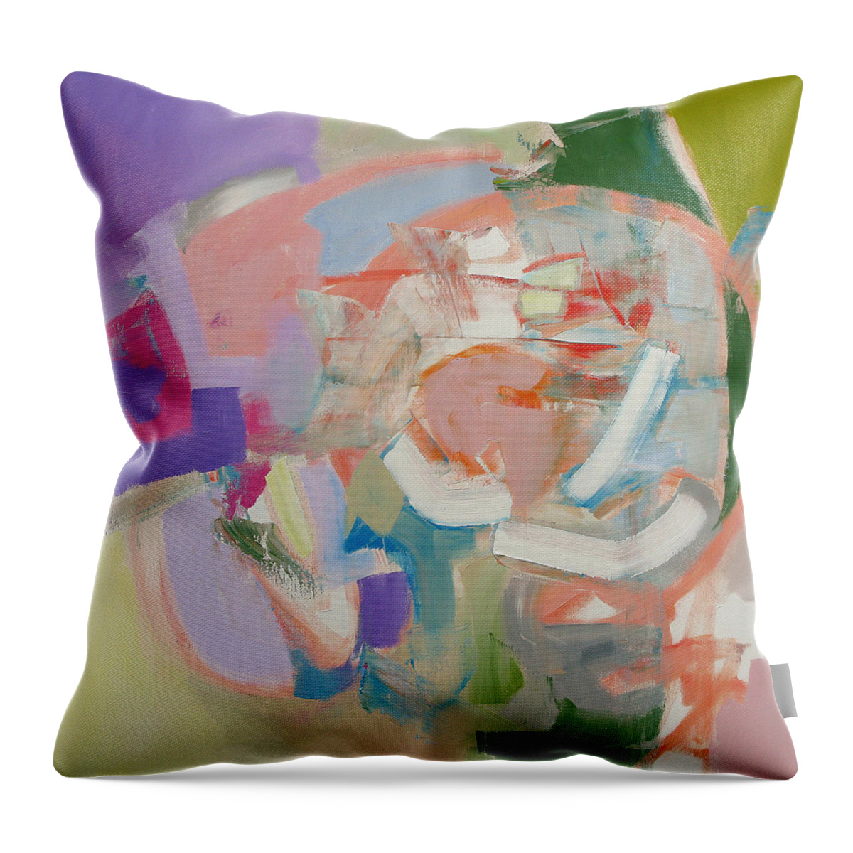 Art Throw Pillow featuring the painting The Big Top by Linda Monfort