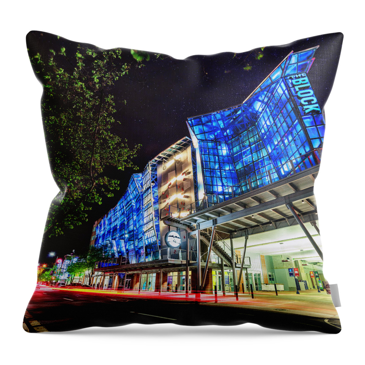 High Point Throw Pillow featuring the photograph The Block Climbing Gym by Steven Llorca