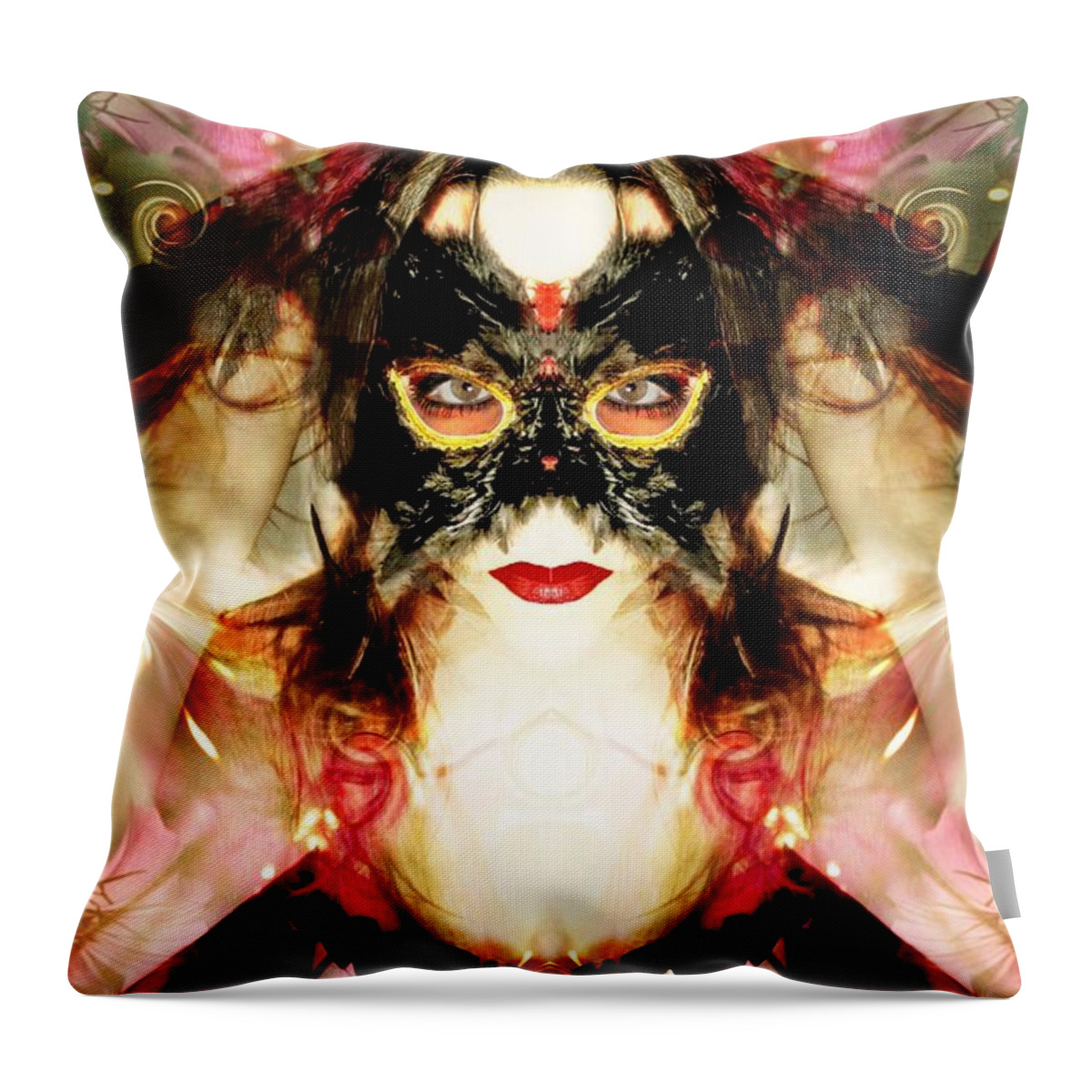 Flower Throw Pillow featuring the photograph The burning light within by Heather King