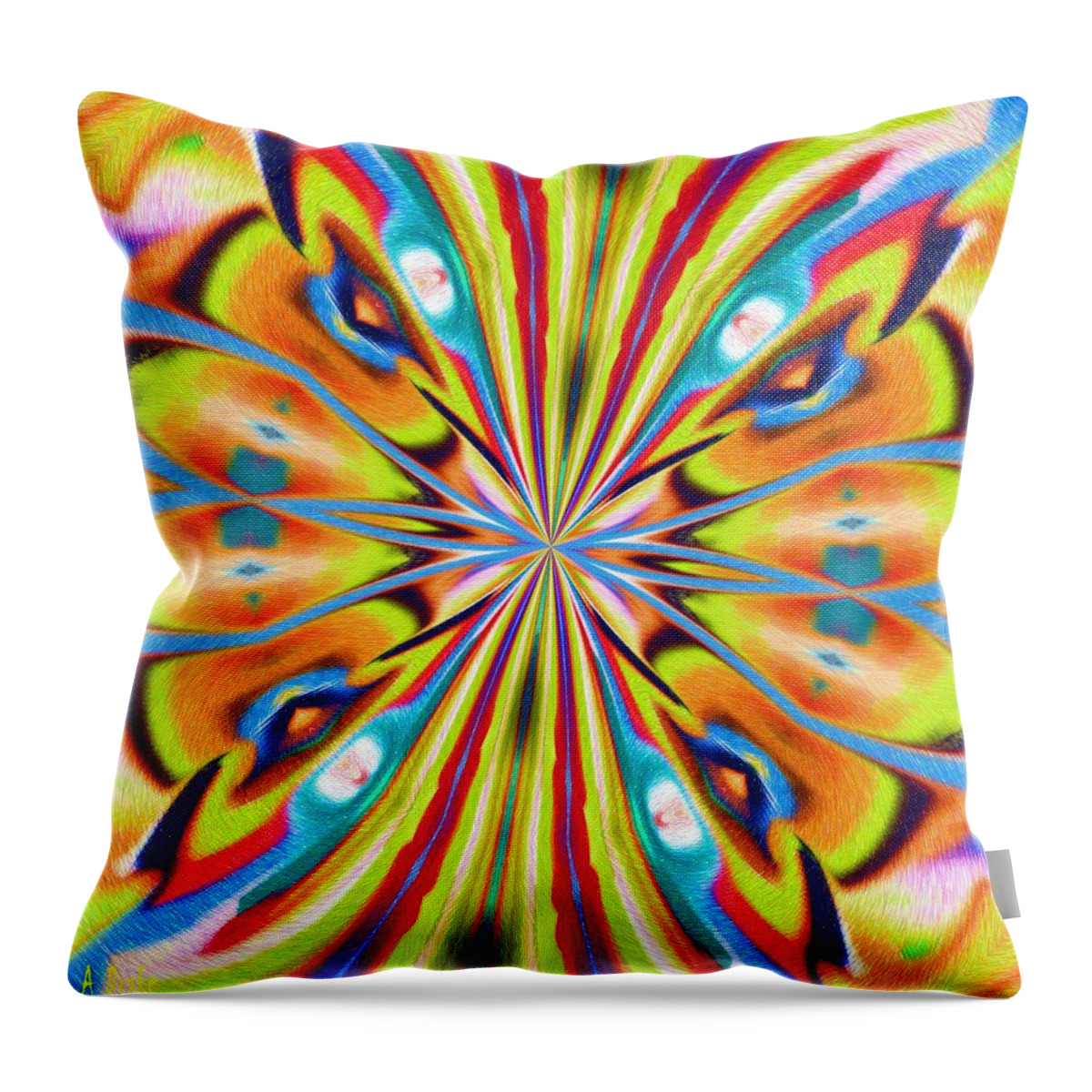Butterfly Throw Pillow featuring the digital art The Butterfly Effect by Alec Drake