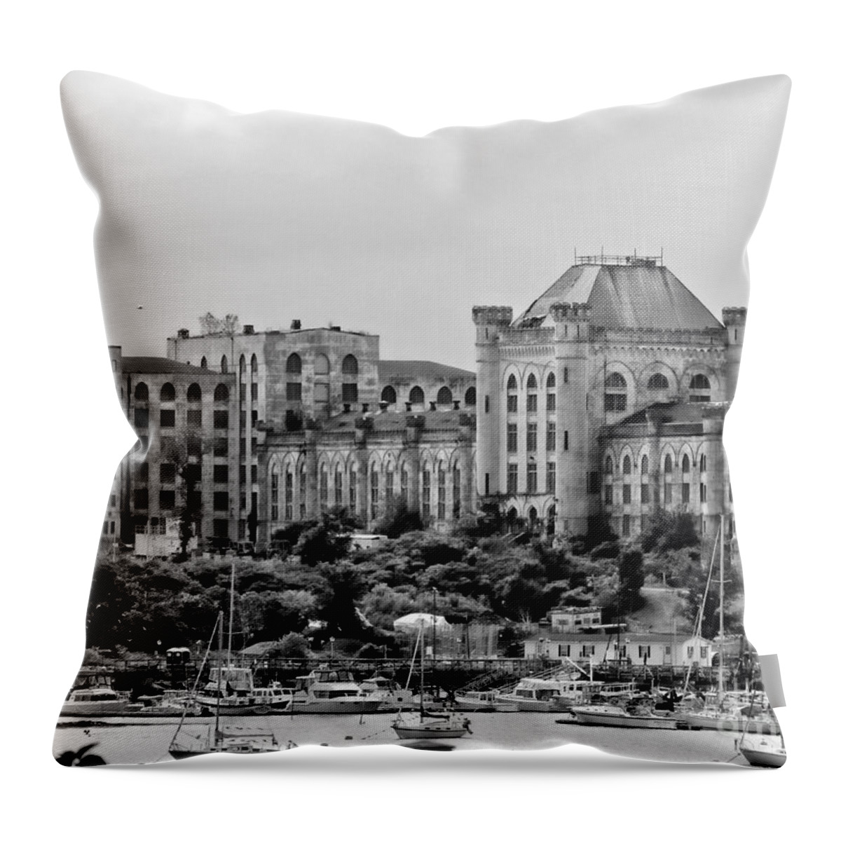 Landmark Throw Pillow featuring the photograph The Castle by Marcia Lee Jones