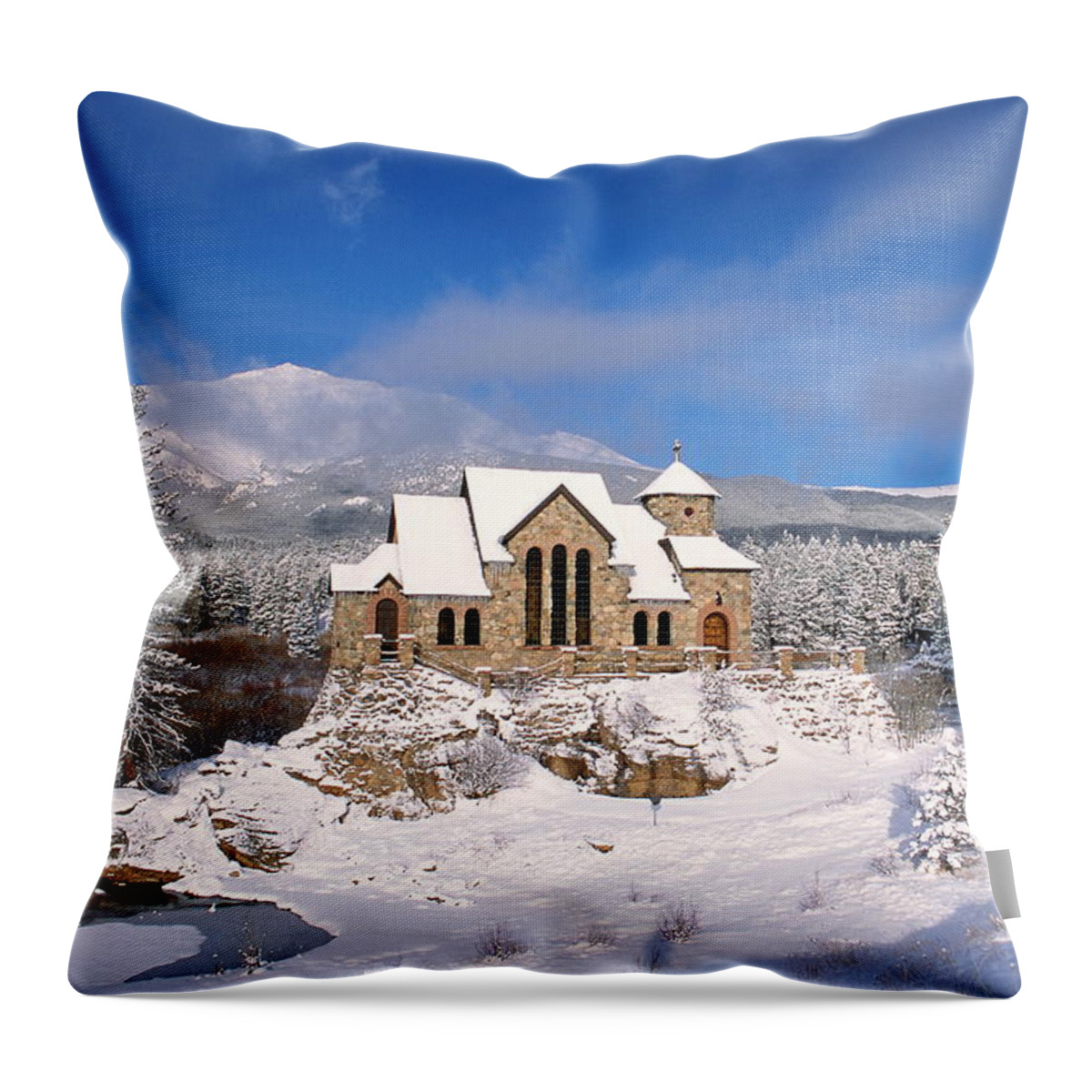 Photograph Throw Pillow featuring the photograph The Chapel on the Rock 3 by Eric Glaser