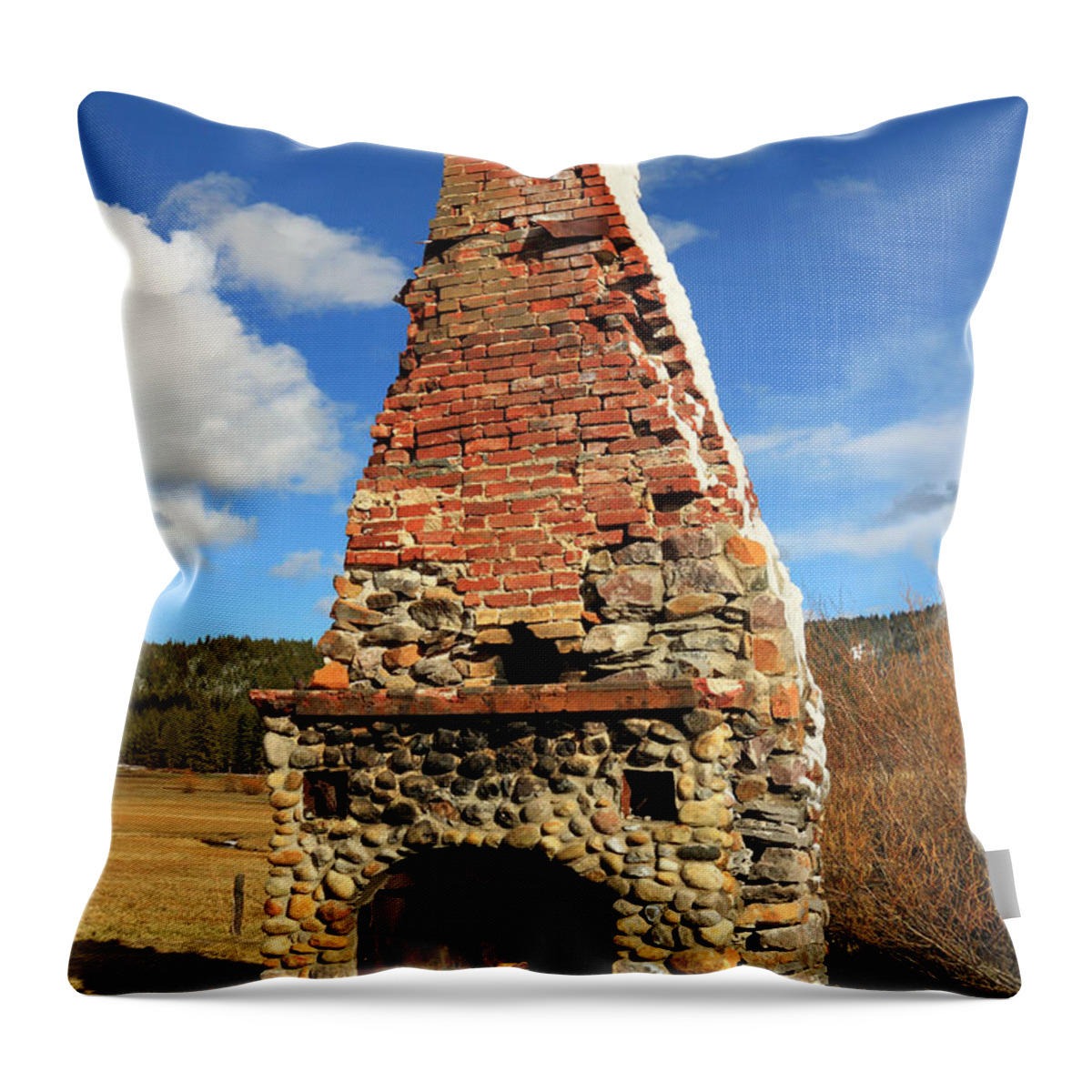 Chimney Throw Pillow featuring the photograph The Chimney by James Eddy