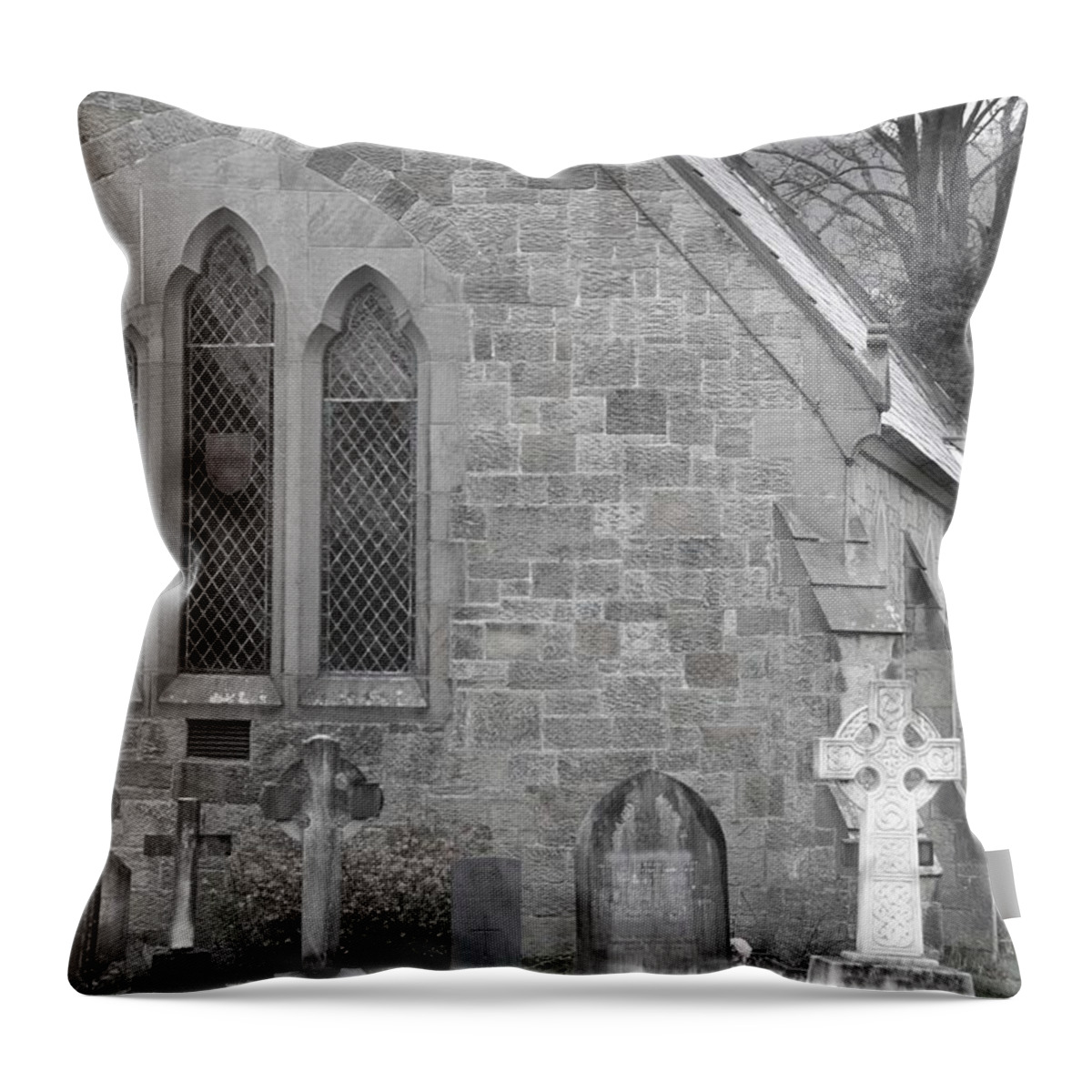 Church Throw Pillow featuring the photograph The church 2 by Christopher Rowlands