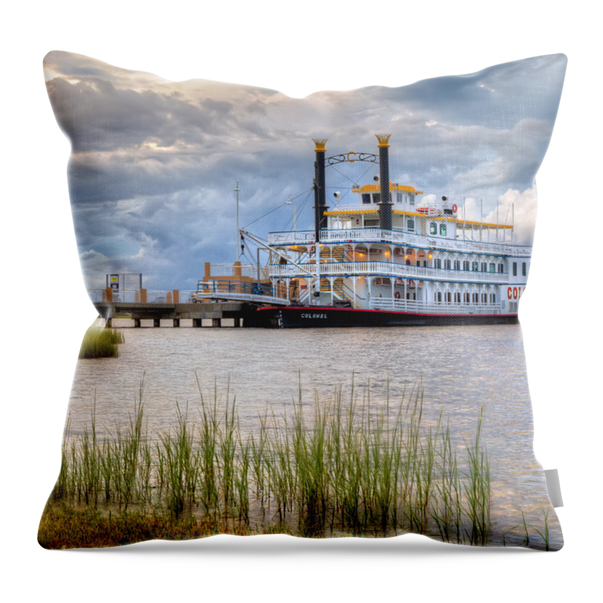 The Colonel Throw Pillow featuring the photograph The Colonel by Tim Stanley