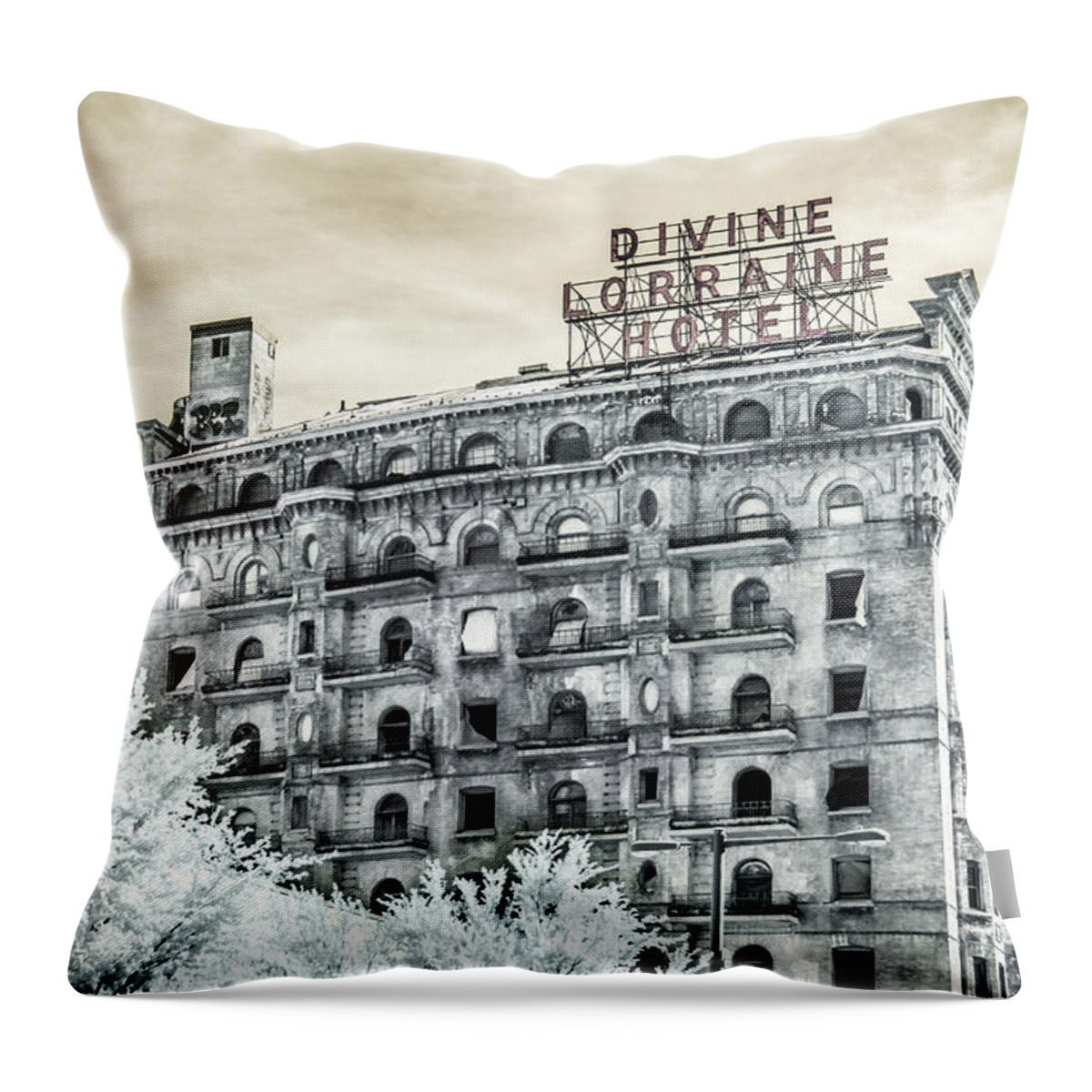 Divine Lorraine Throw Pillow featuring the photograph The Divine by Stacey Granger