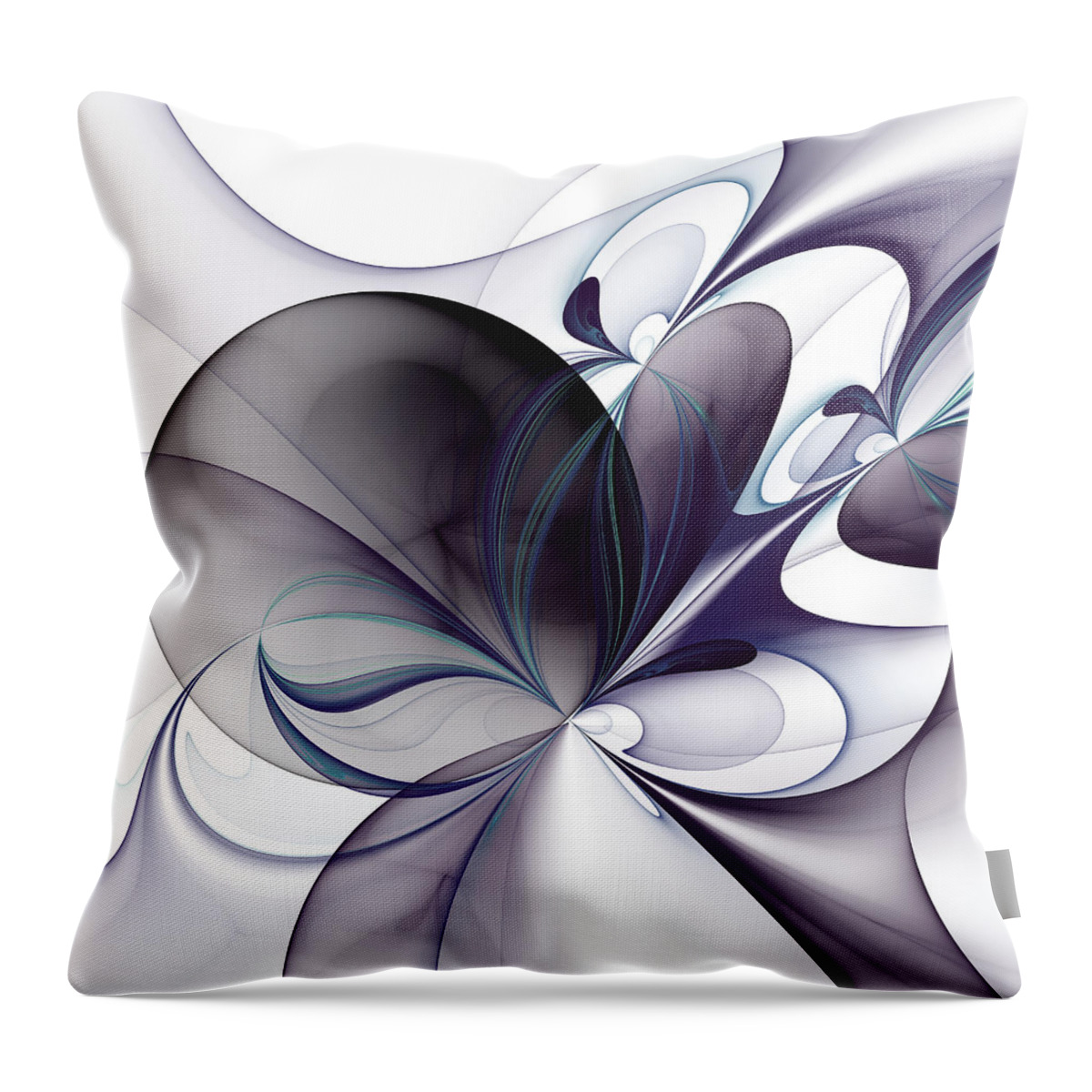 Abstract Throw Pillow featuring the digital art The Easiness by Gabiw Art