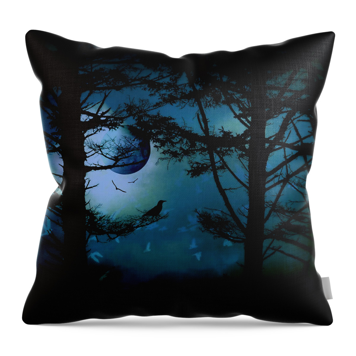 The Edge Of Twilight Throw Pillow featuring the photograph The Edge of Twilight by Micki Findlay