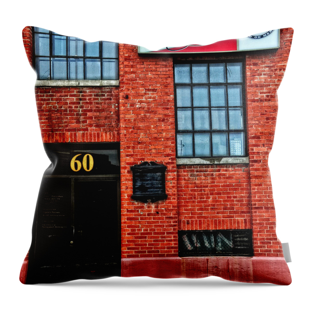 Brew Throw Pillow featuring the photograph The Famous Narragansett Beer by Mike Martin