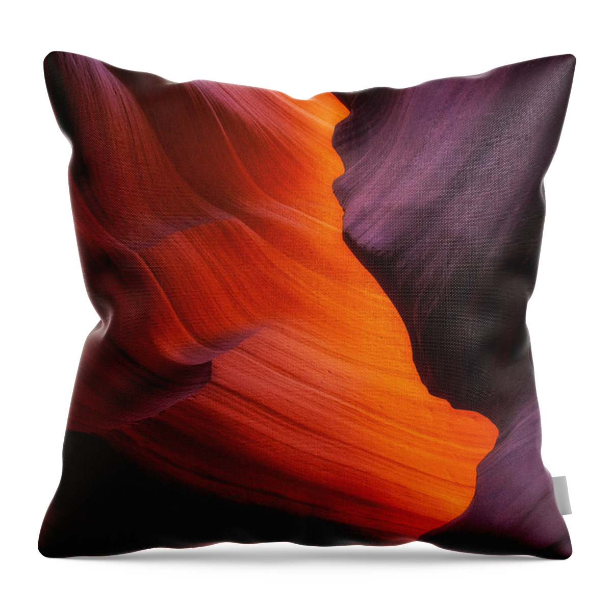 Sandstone Throw Pillow featuring the photograph The Fire Within by Darren White