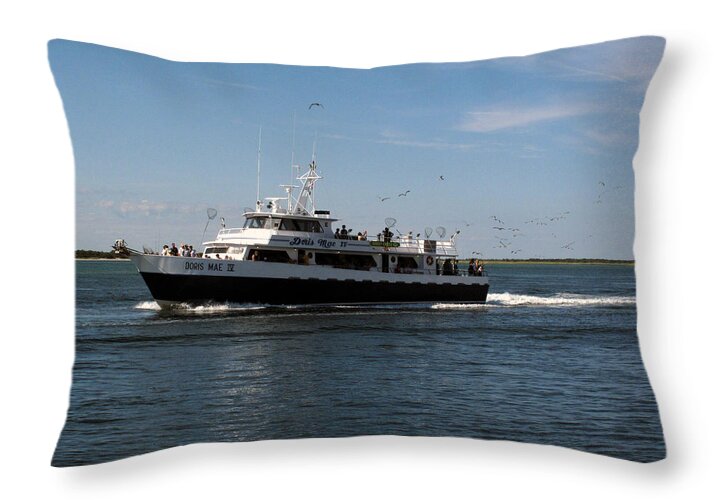 08.22.13_a 044 Throw Pillow featuring the photograph The Fishing Boat 002 by Dorin Adrian Berbier