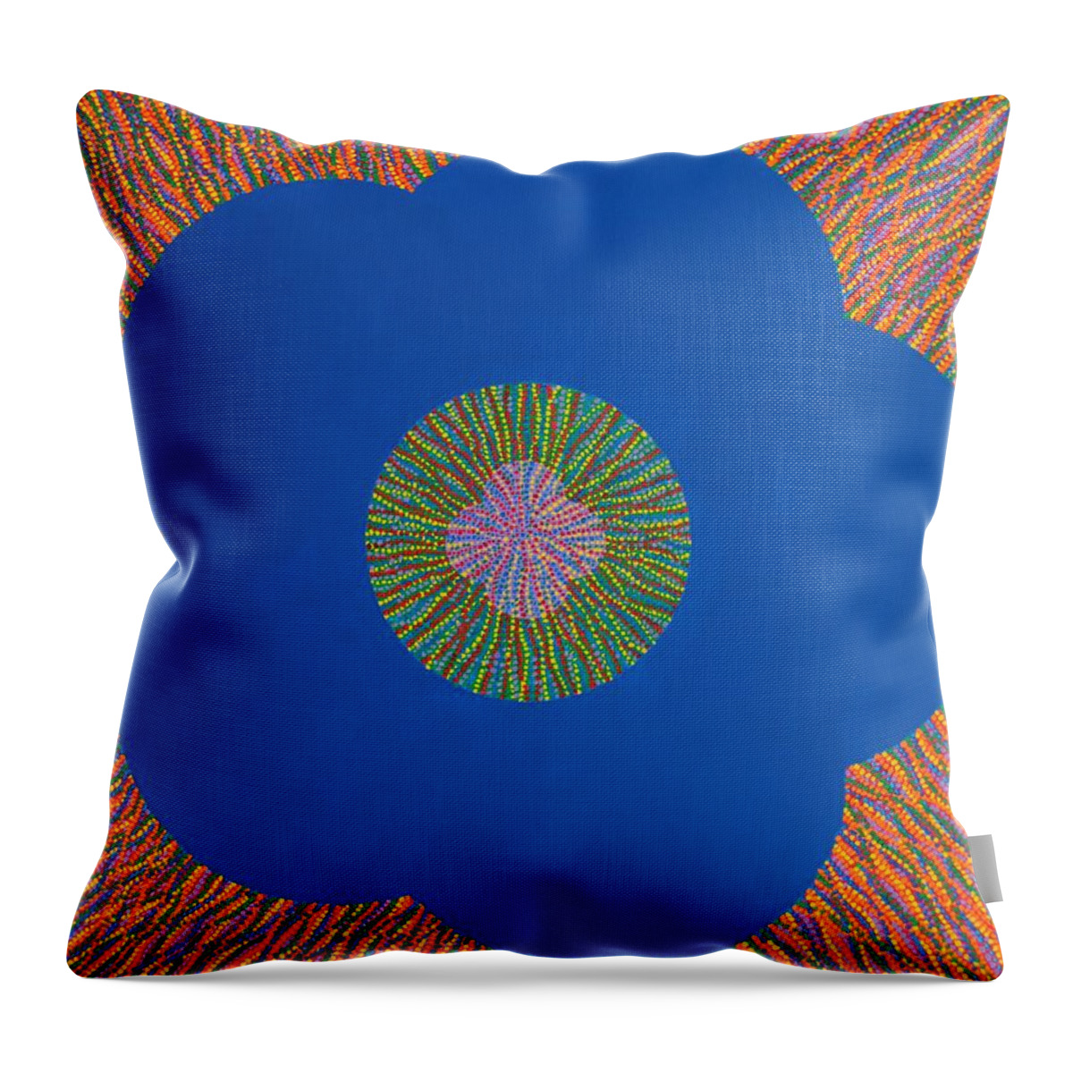 Flower Throw Pillow featuring the painting The Flower 2 by Kyung Hee Hogg