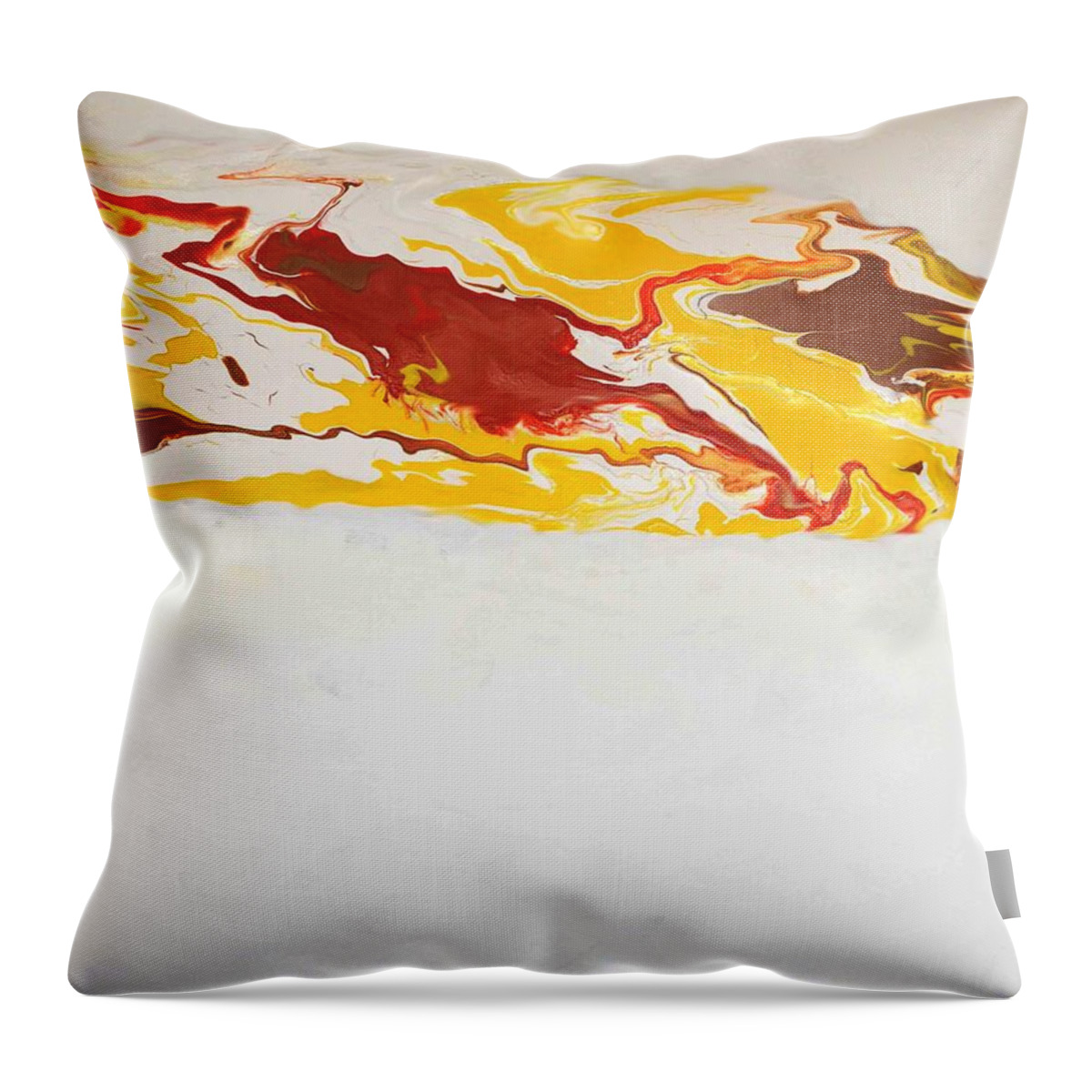Abstract Throw Pillow featuring the painting The Free Spirit 5 by Sonali Kukreja