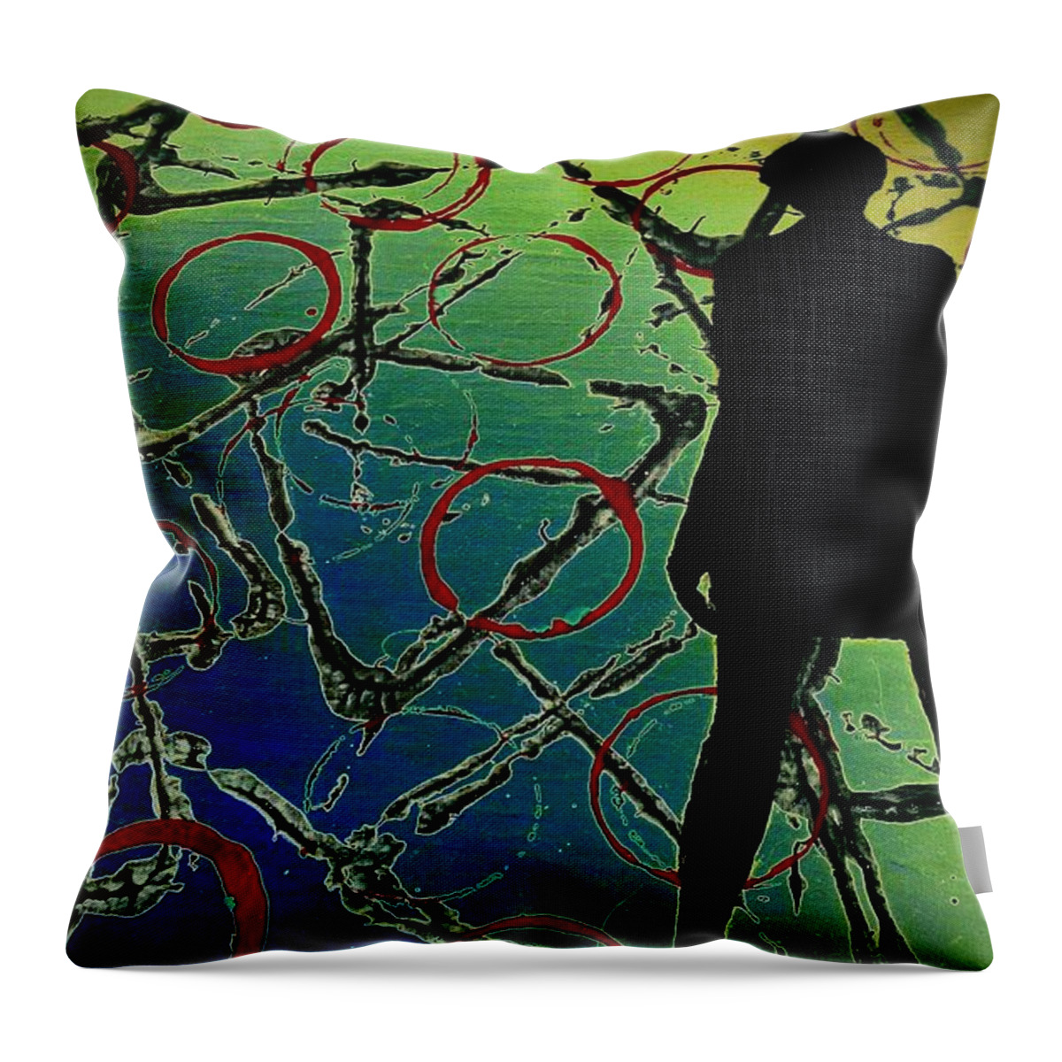 Future Throw Pillow featuring the painting Her Future Is Now by Jacqueline McReynolds