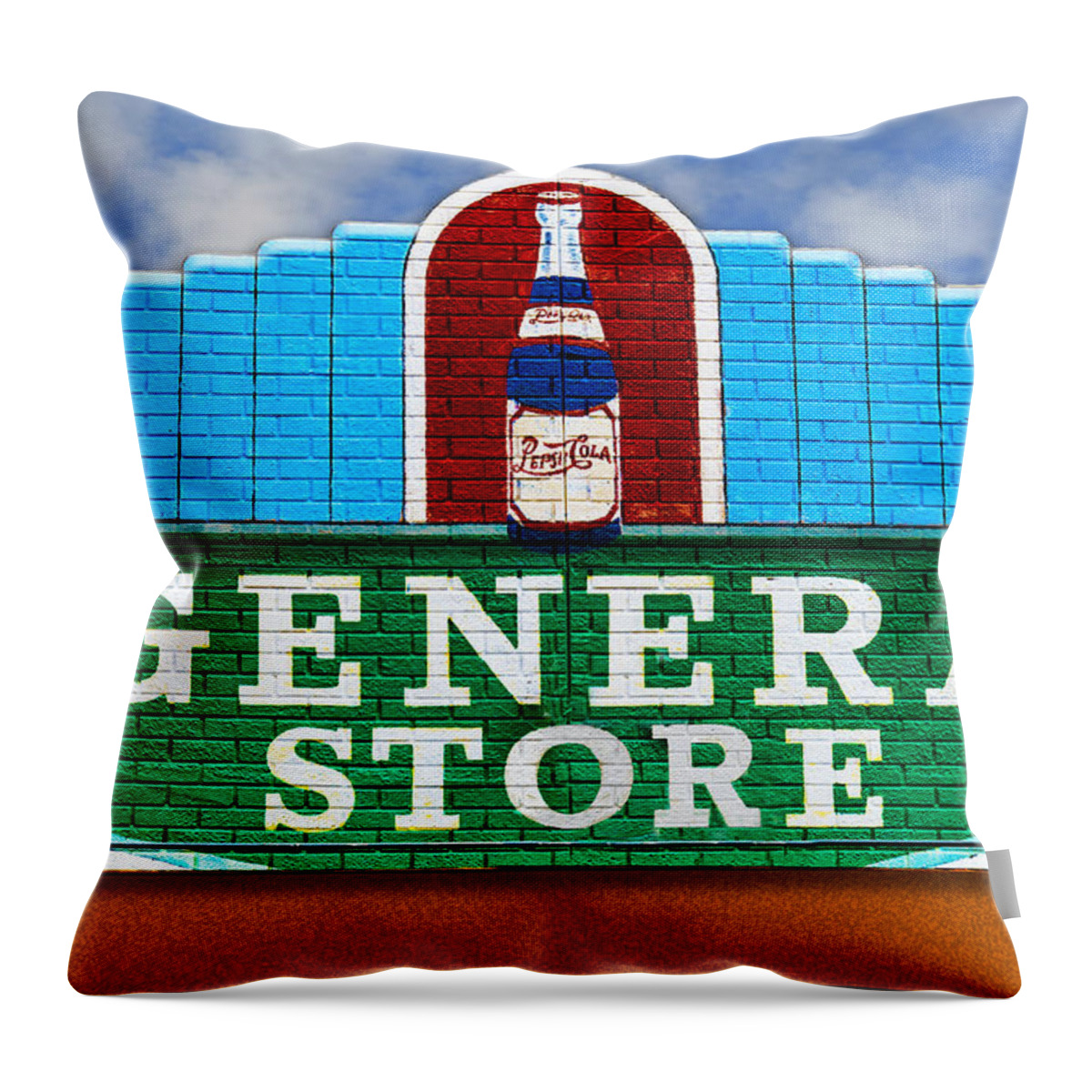 Photography Throw Pillow featuring the photograph The General Store by Paul Wear