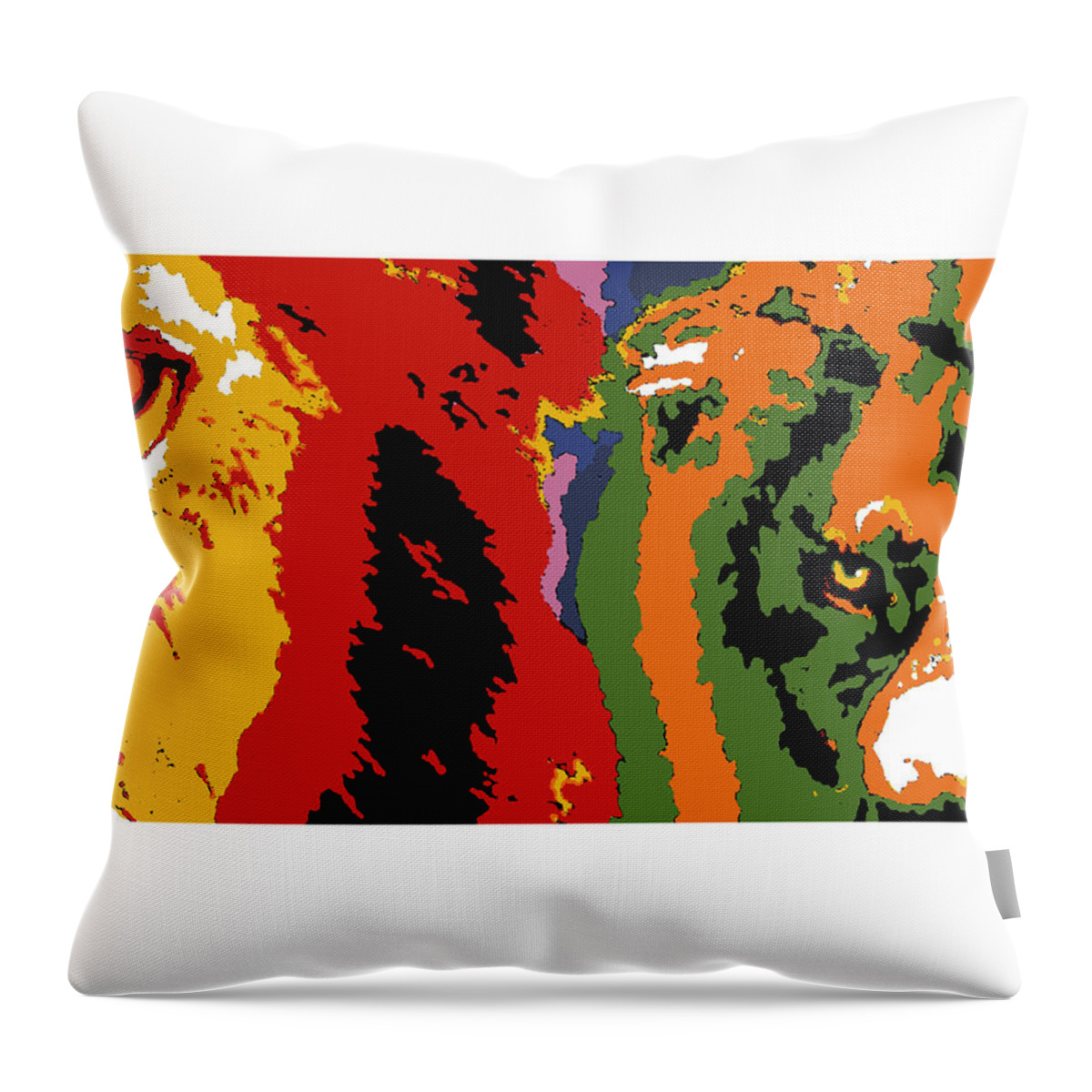 Ghost Throw Pillow featuring the painting The Ghost and the Darkness by Dale Loos Jr