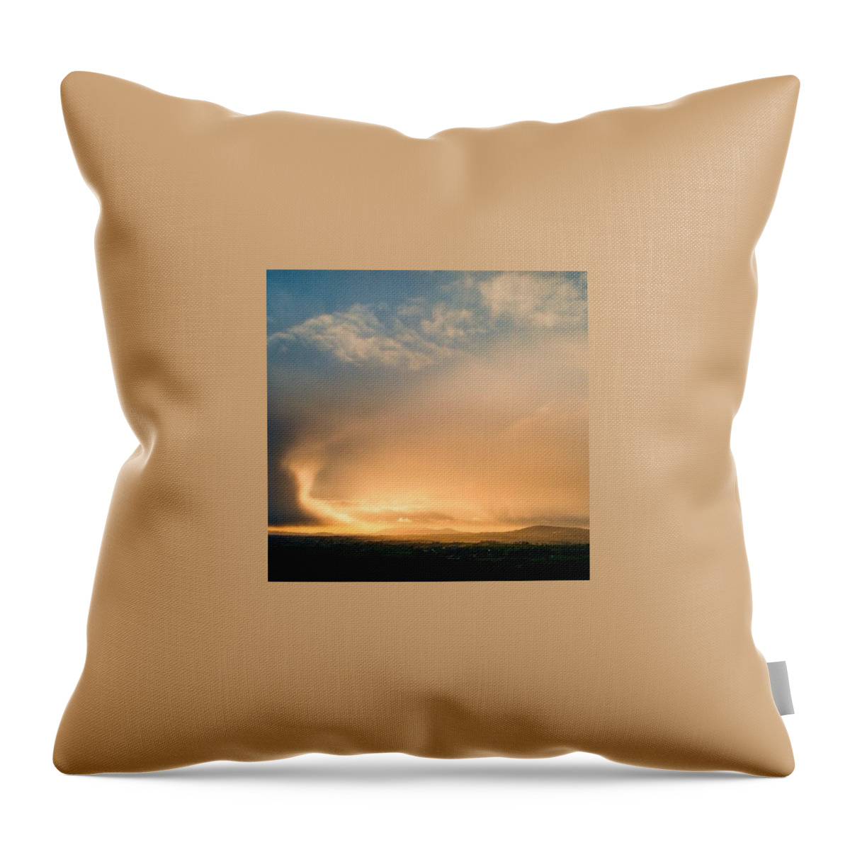 Beautiful Throw Pillow featuring the photograph The Glow by Aleck Cartwright
