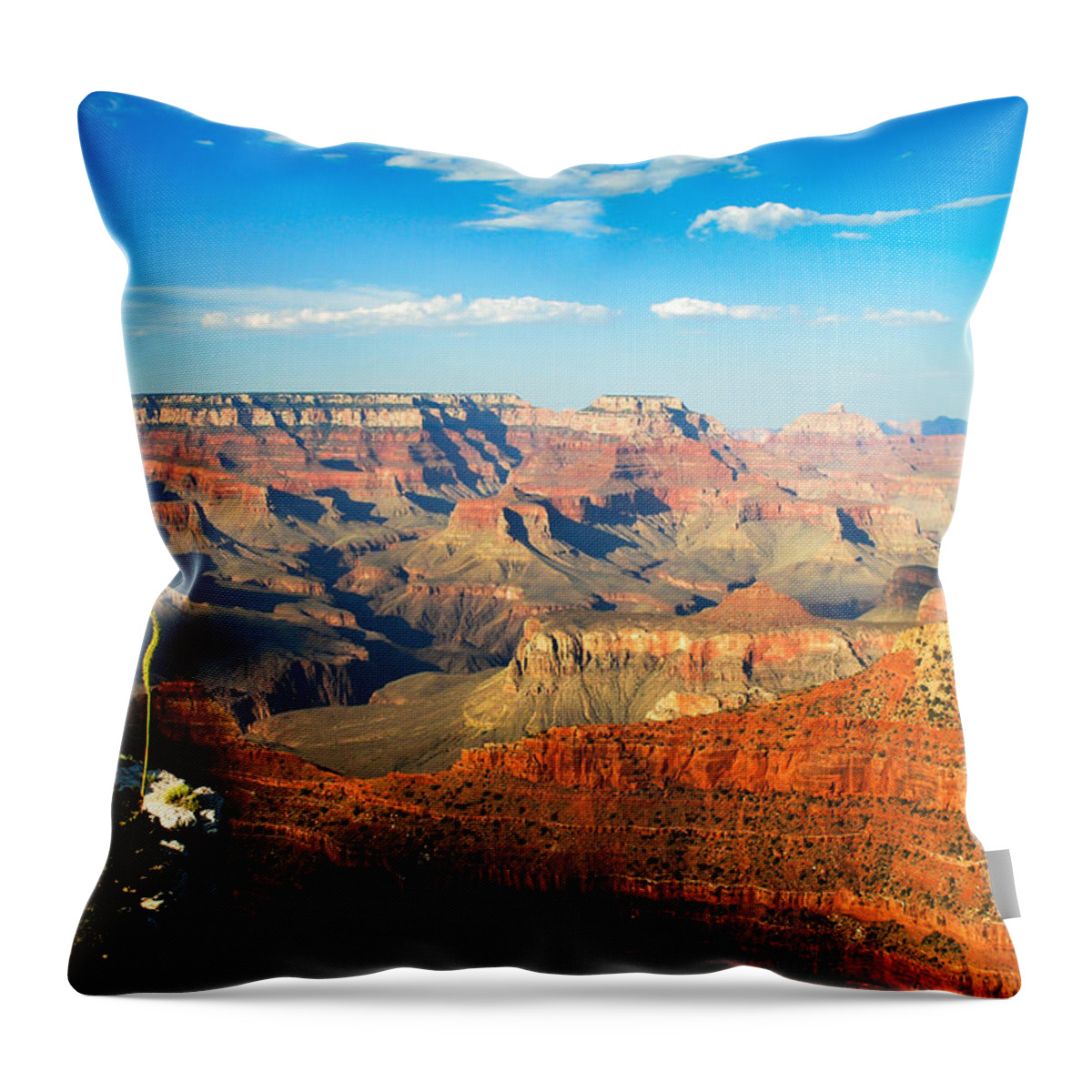 America Throw Pillow featuring the photograph The Grand Canyon at Sunset by Gregory Ballos