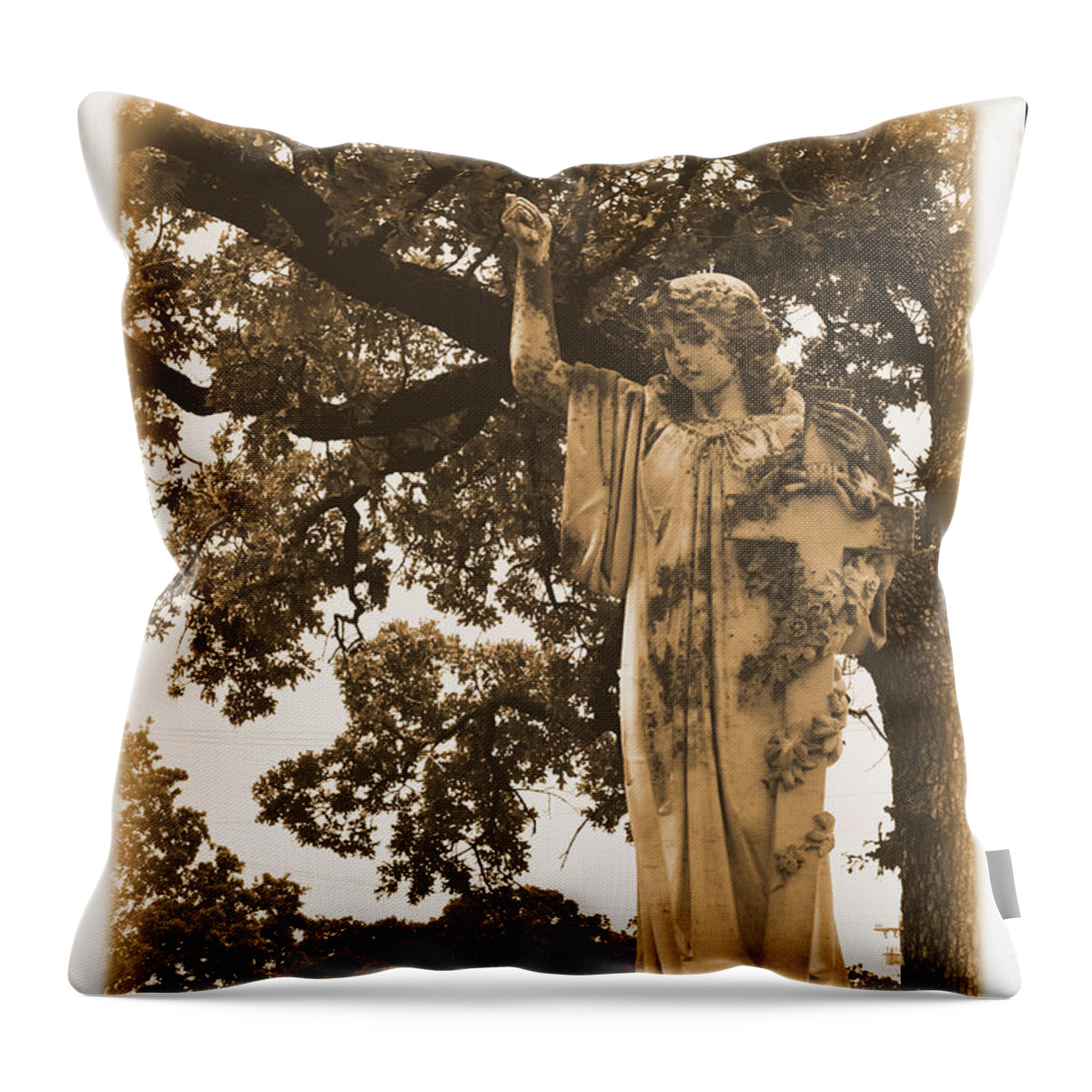 Angel Throw Pillow featuring the photograph The Guide by Nadalyn Larsen