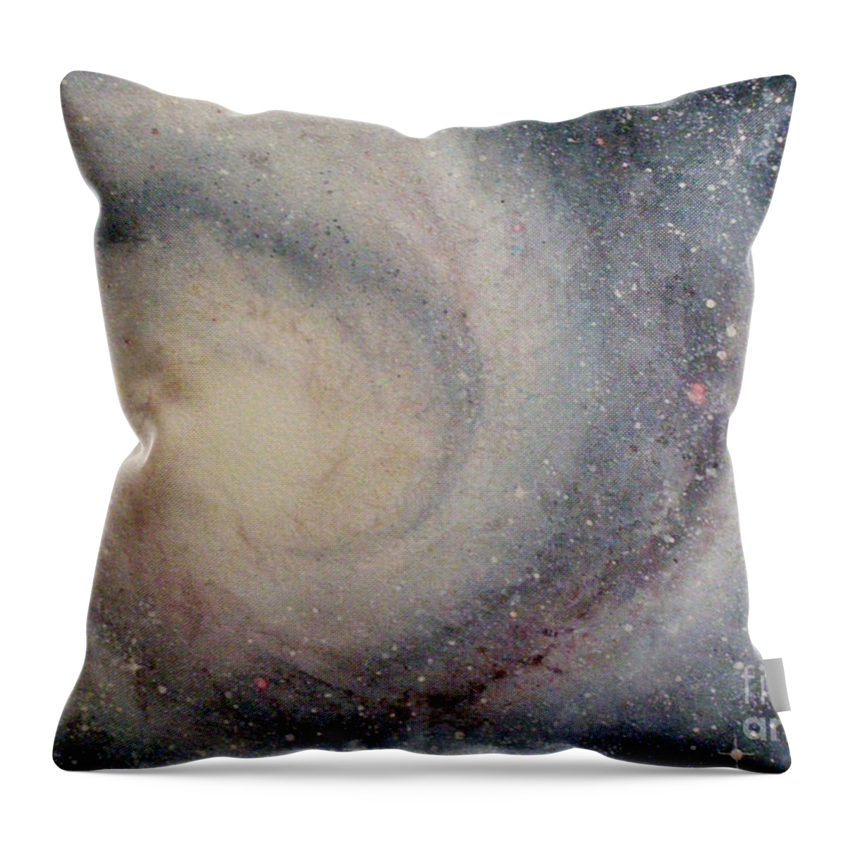 Night Throw Pillow featuring the painting The Heavens Declare Your Glory by Lynn Quinn