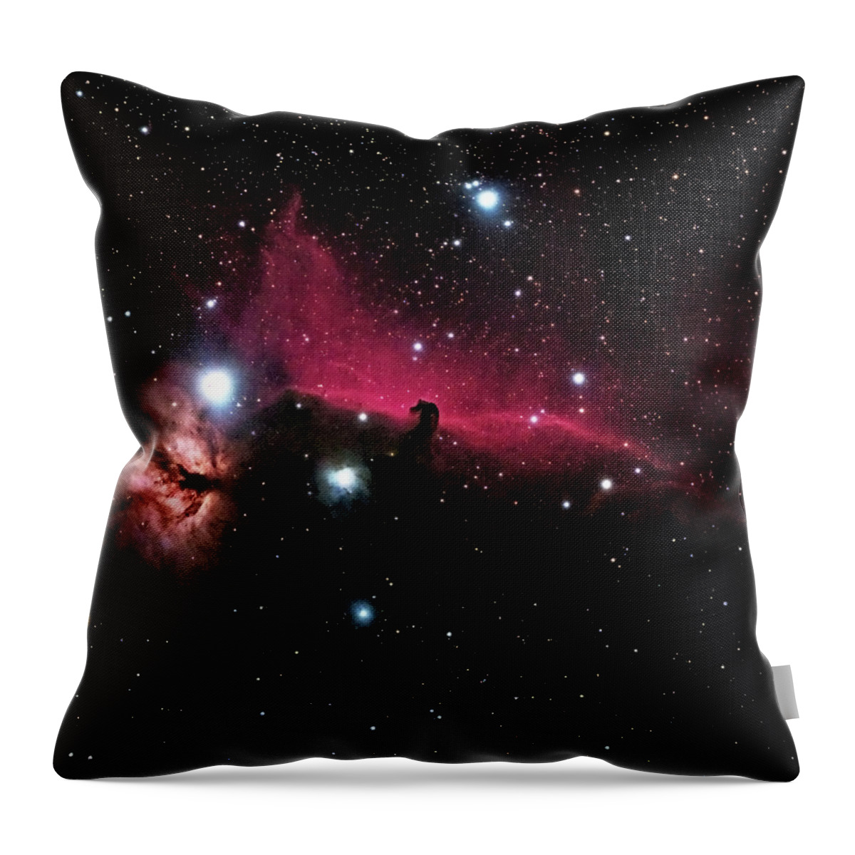 Mystery Throw Pillow featuring the photograph The Horsehead Nebula, Ic 434 by A. V. Ley