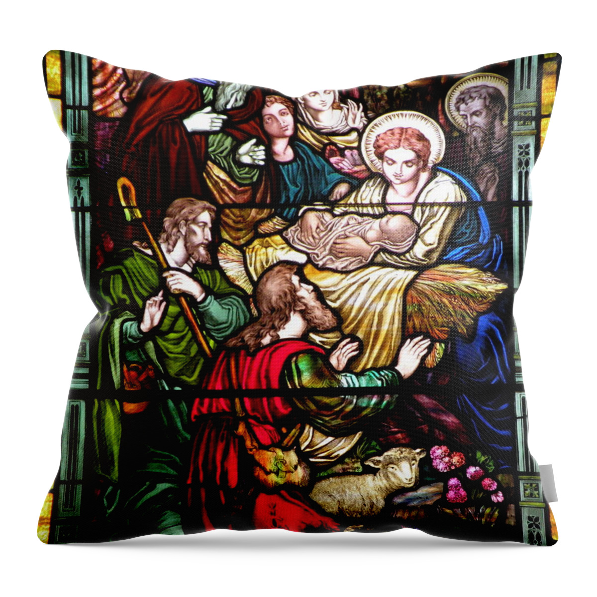 Christmas Art Throw Pillow featuring the photograph The Incarnation - Madonna and Child by Kim Bemis