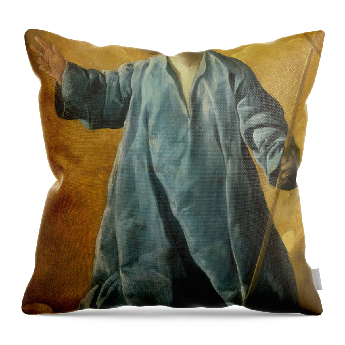 Francisco De Zurbaran Throw Pillow featuring the painting The Infant Christ by Francisco de Zurbaran