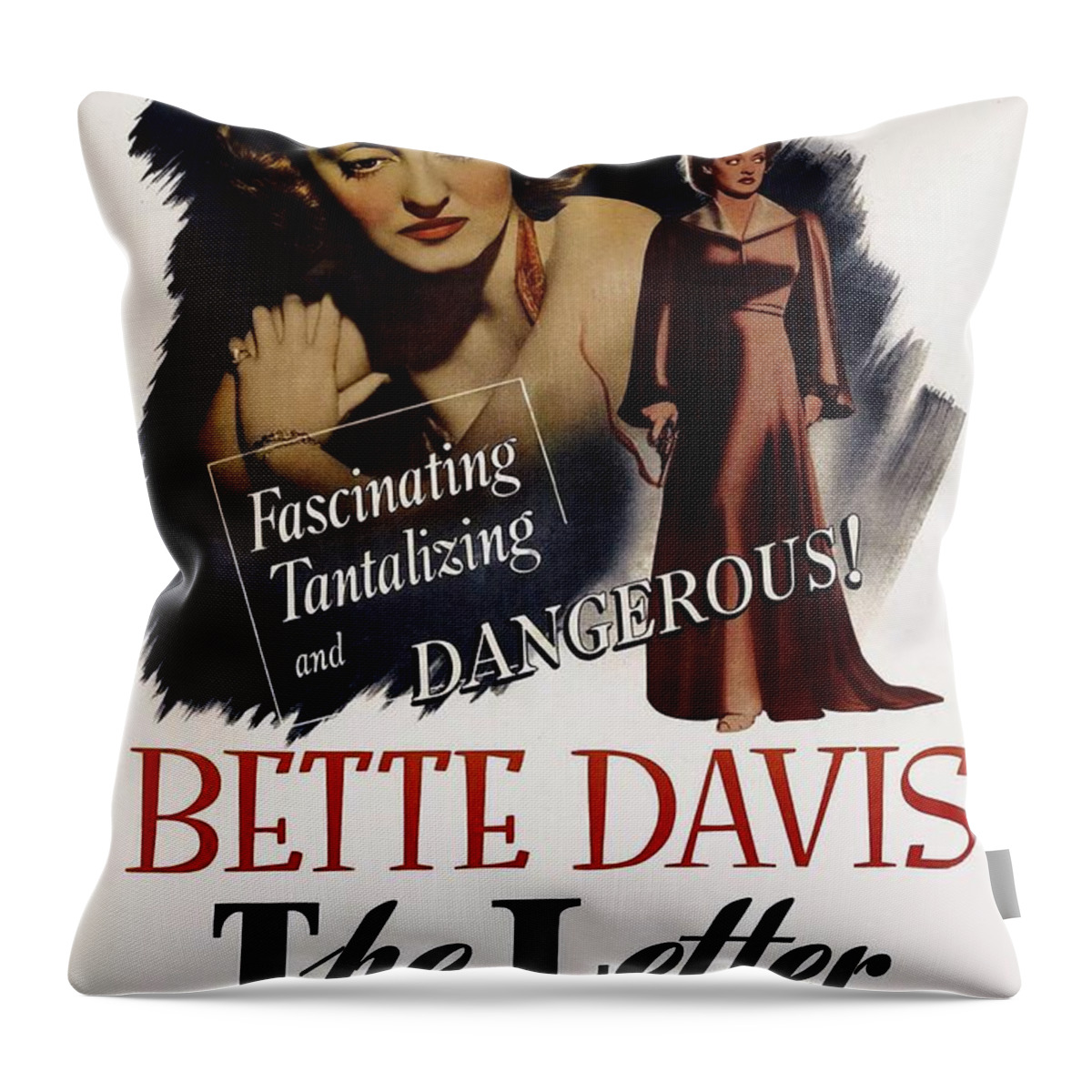The Letter Throw Pillow featuring the photograph The Letter by Movie Poster Prints