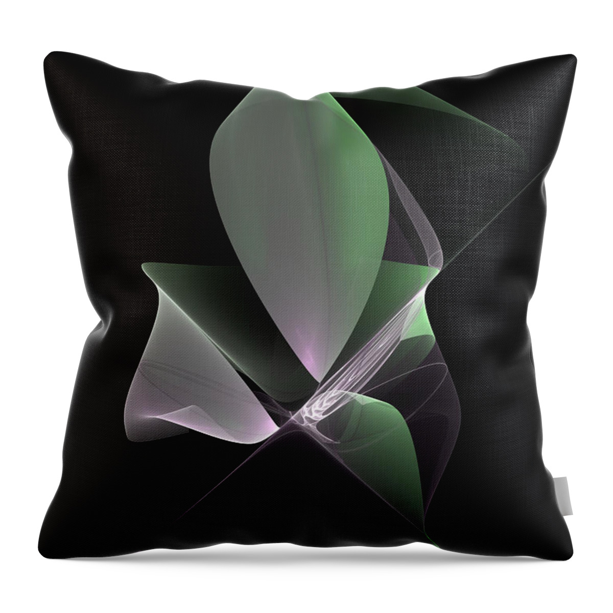Abstract Throw Pillow featuring the digital art The Light Inside by Gabiw Art
